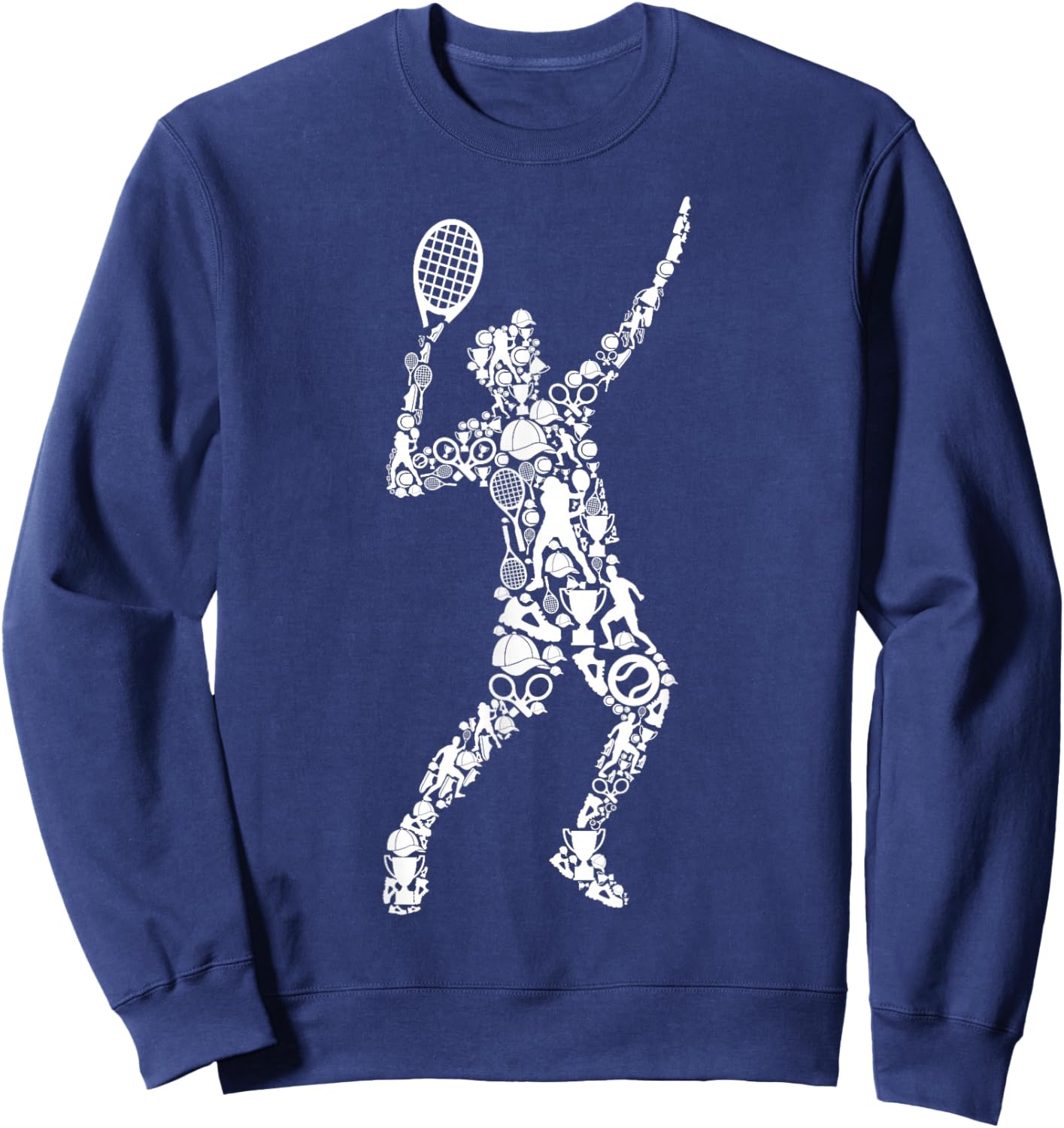 Tennis Player Tennis Men Children Boys Sweatshirt - Sweatshirt | Navy