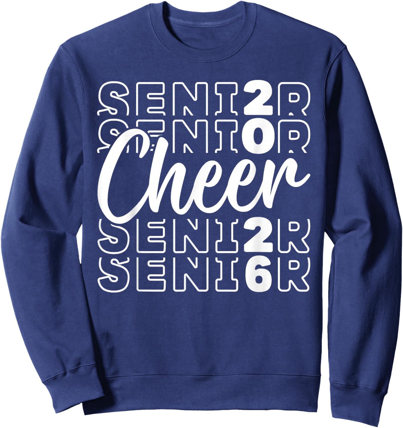 Cheer Senior Mom 2026 Cheerleading Senior Mother 2026 Sweatshirt - Sweatshirt | Navy