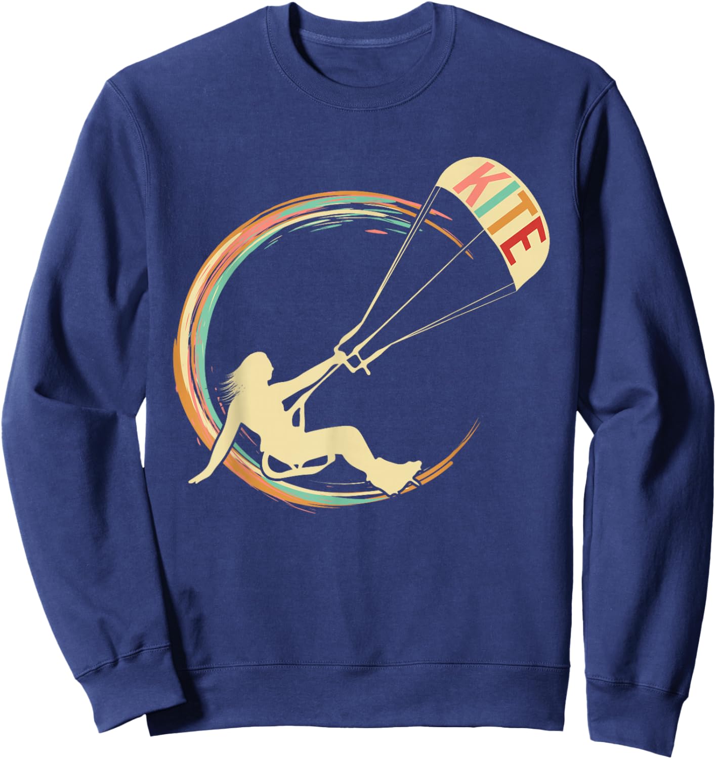 Kite - Kitesurfing Kiteboarding Windsurfing Kitesurfer Sweatshirt - Sweatshirt | Navy