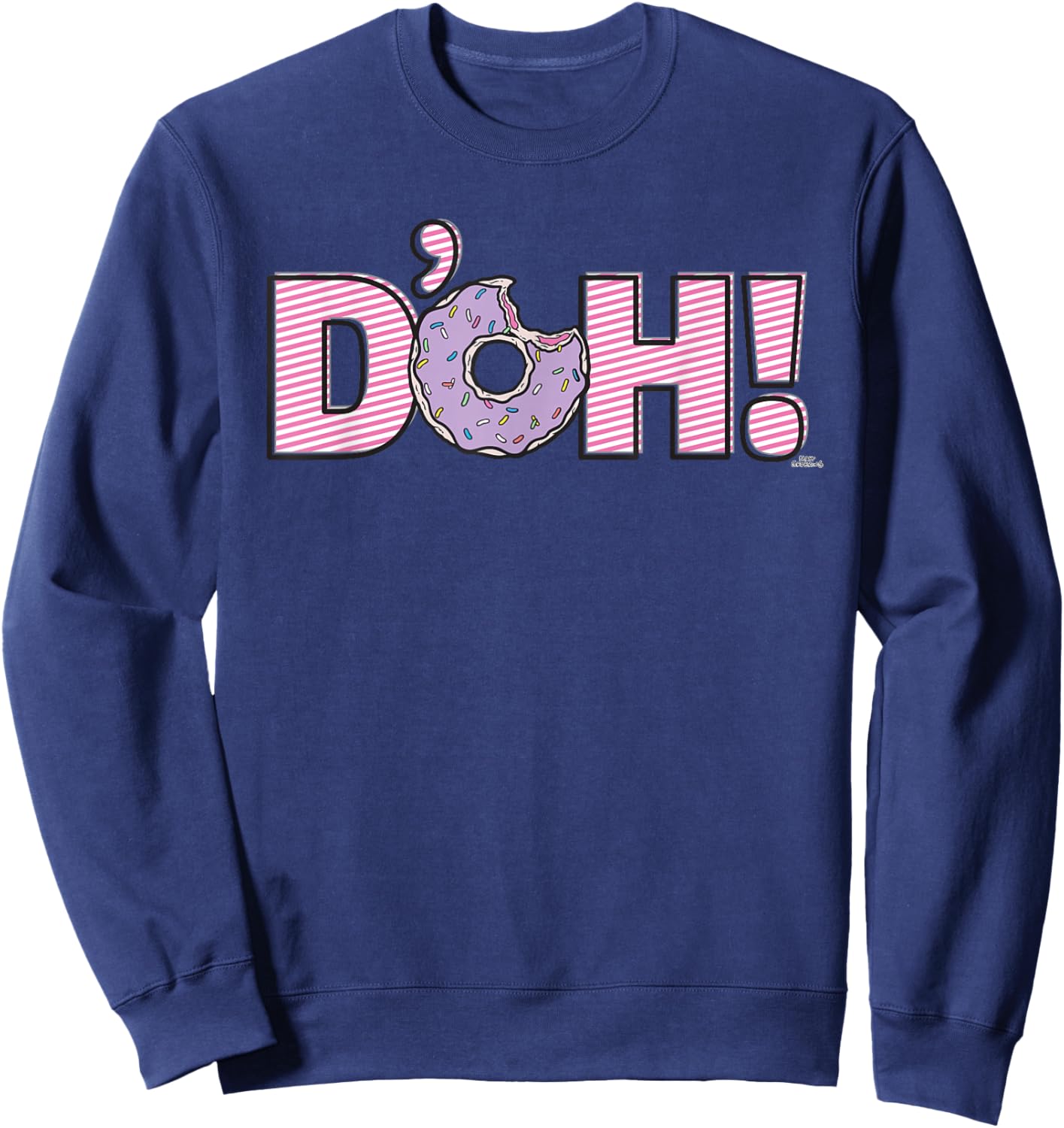The Simpsons Homer D'Oh Donut Small Sweatshirt - Sweatshirt | Navy