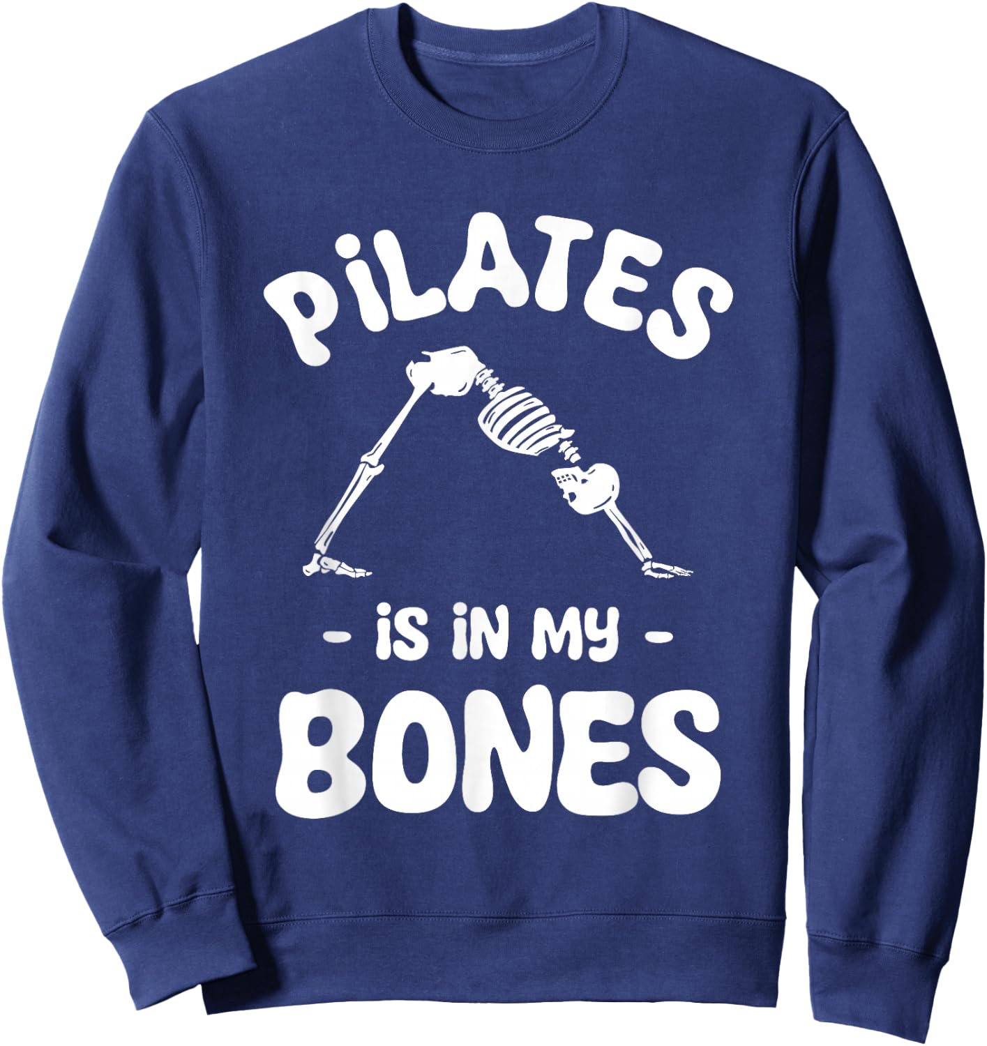Pilates Is In My Bones Meditation Halloween Sweatshirt - Sweatshirt | Navy
