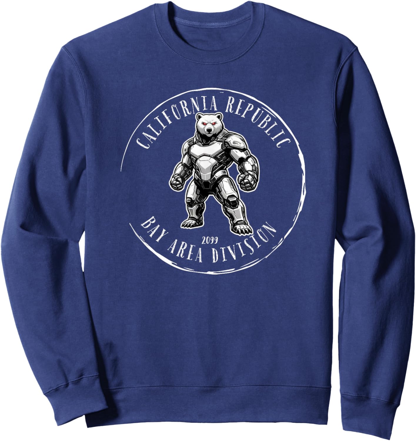 California Republic Bay Area Division 2099 Tactical Bear T-Shirt - Sweatshirt | Navy