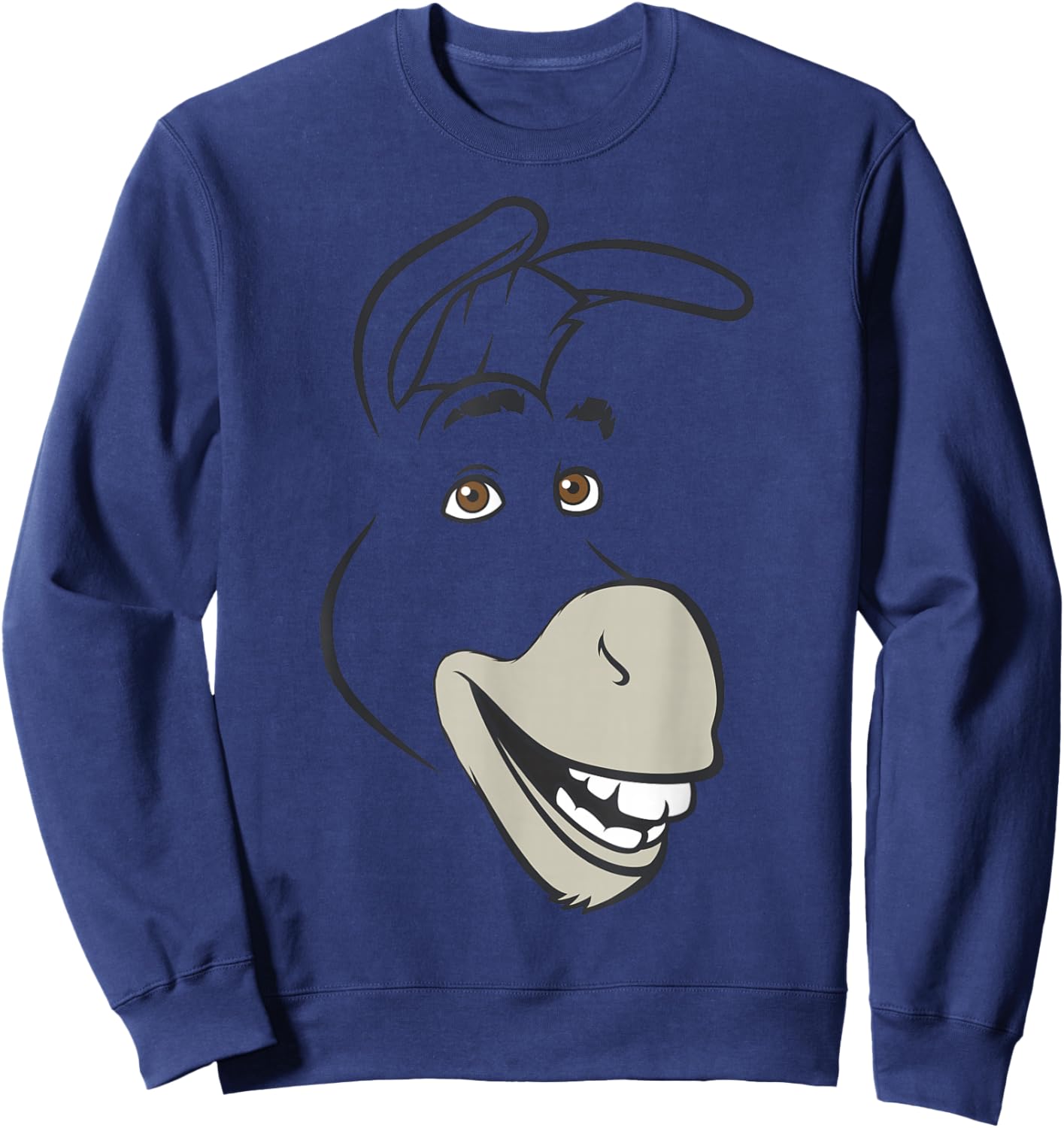 Shrek Big Face Donkey Sweatshirt - Sweatshirt | Navy