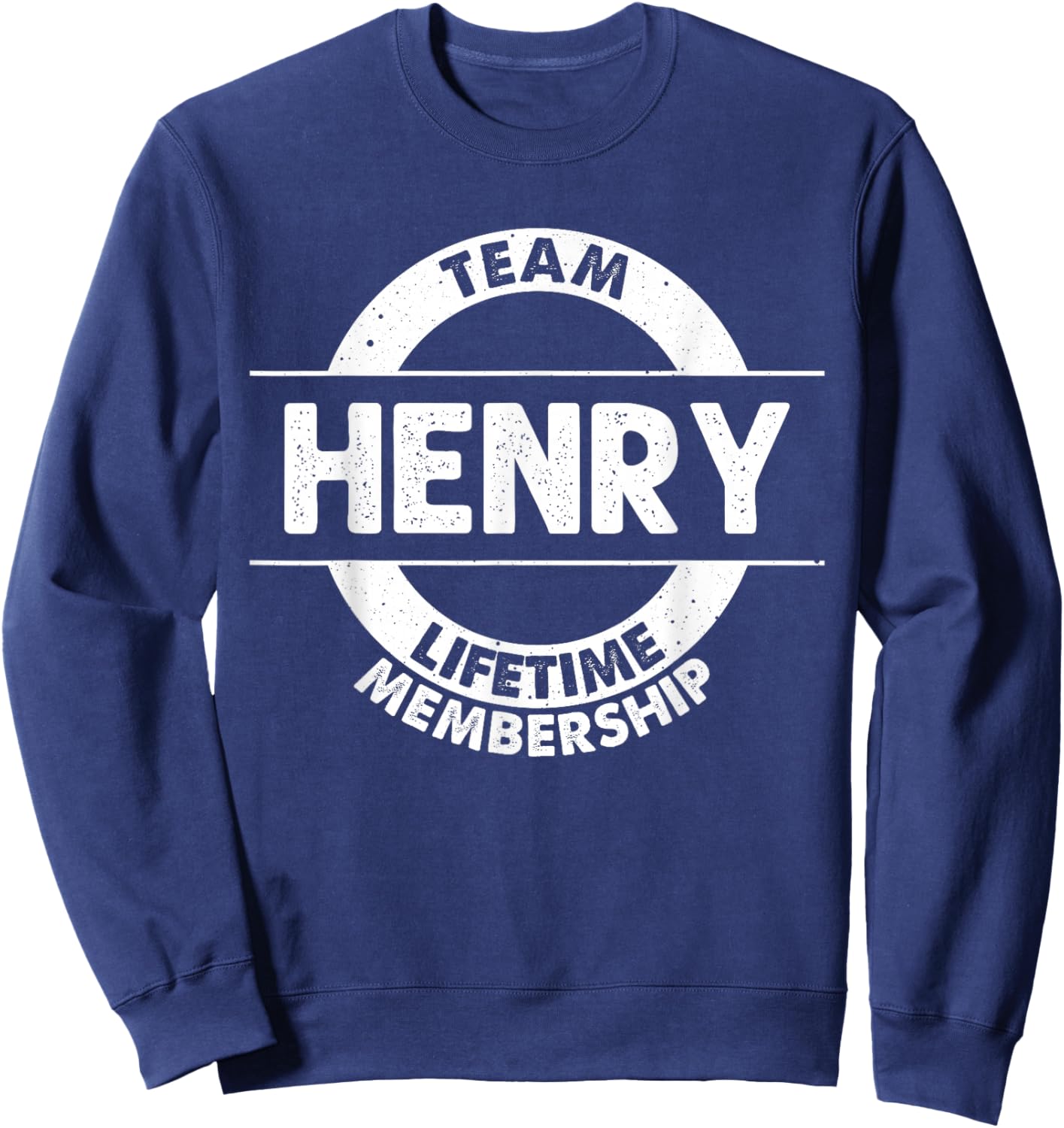 HENRY Gift Funny Surname Family Tree Birthday Reunion Idea Sweatshirt - Sweatshirt | Navy