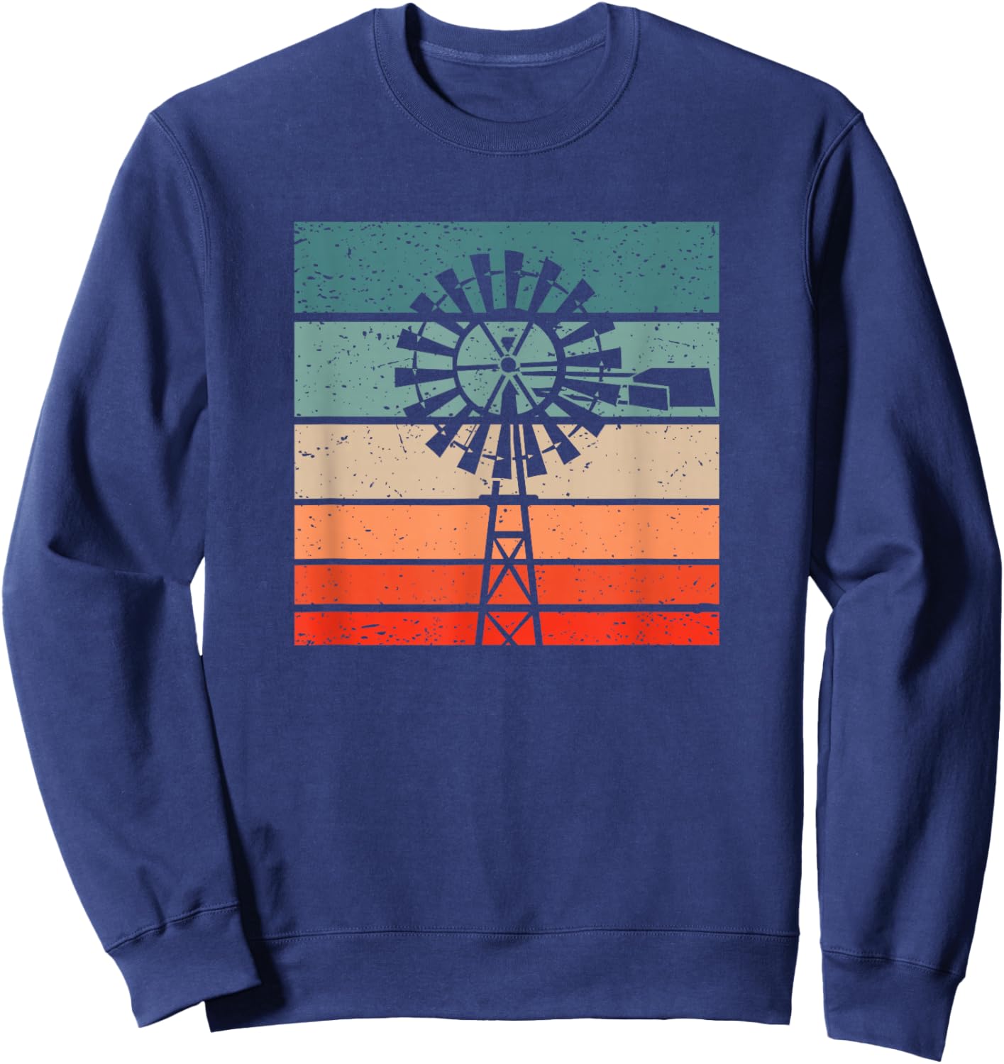 Windmill Retro Style Vintage Sweatshirt - Sweatshirt | Navy