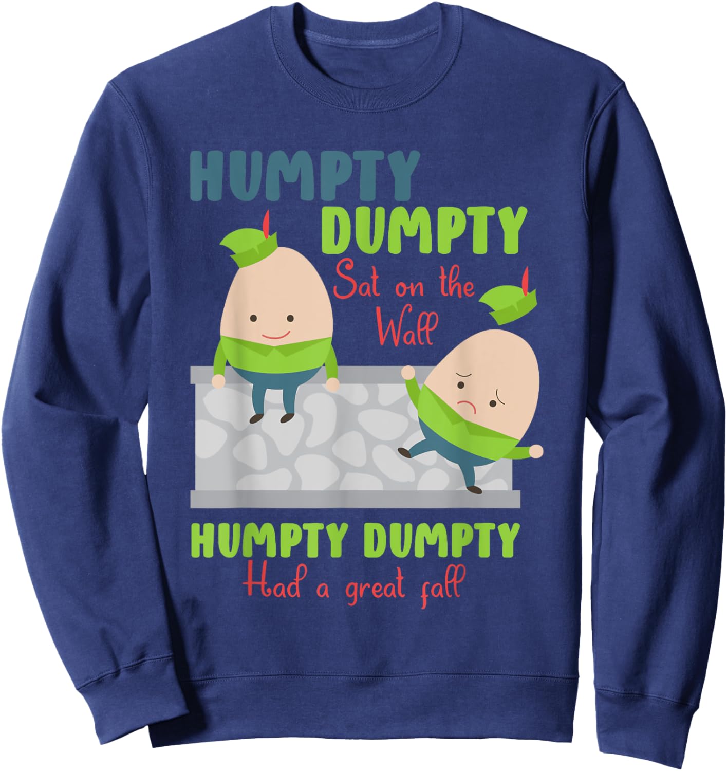 Nursery Rhymes for Kids or Humpty Dumpty Sweatshirt - Sweatshirt | Navy