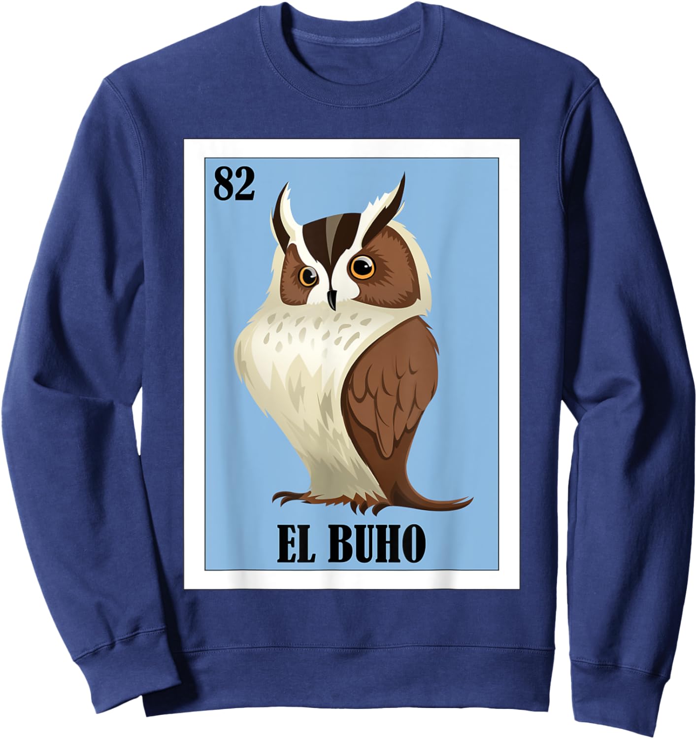 Funny Mexican Design for Owl Lovers - El Buho Sweatshirt - Sweatshirt | Navy