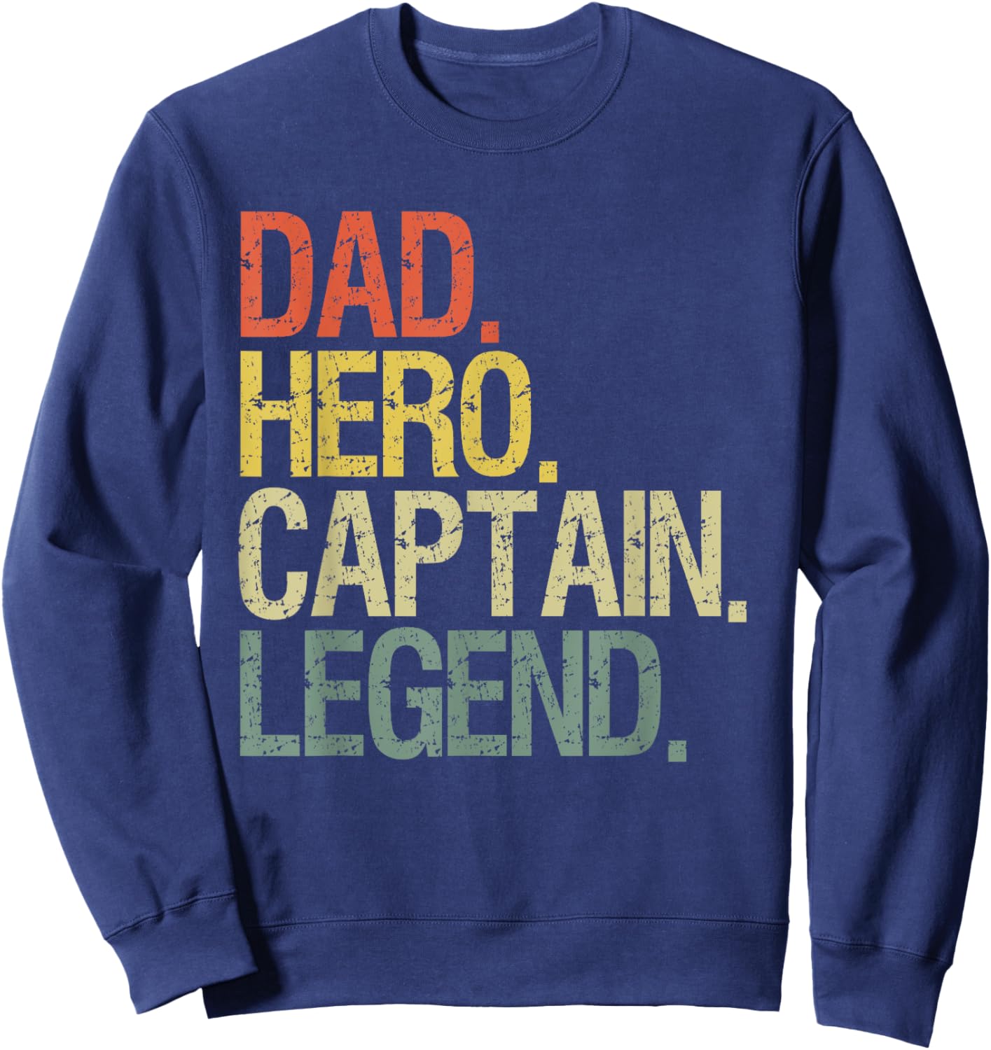 Dad captain boat Sweatshirt - Sweatshirt | Navy