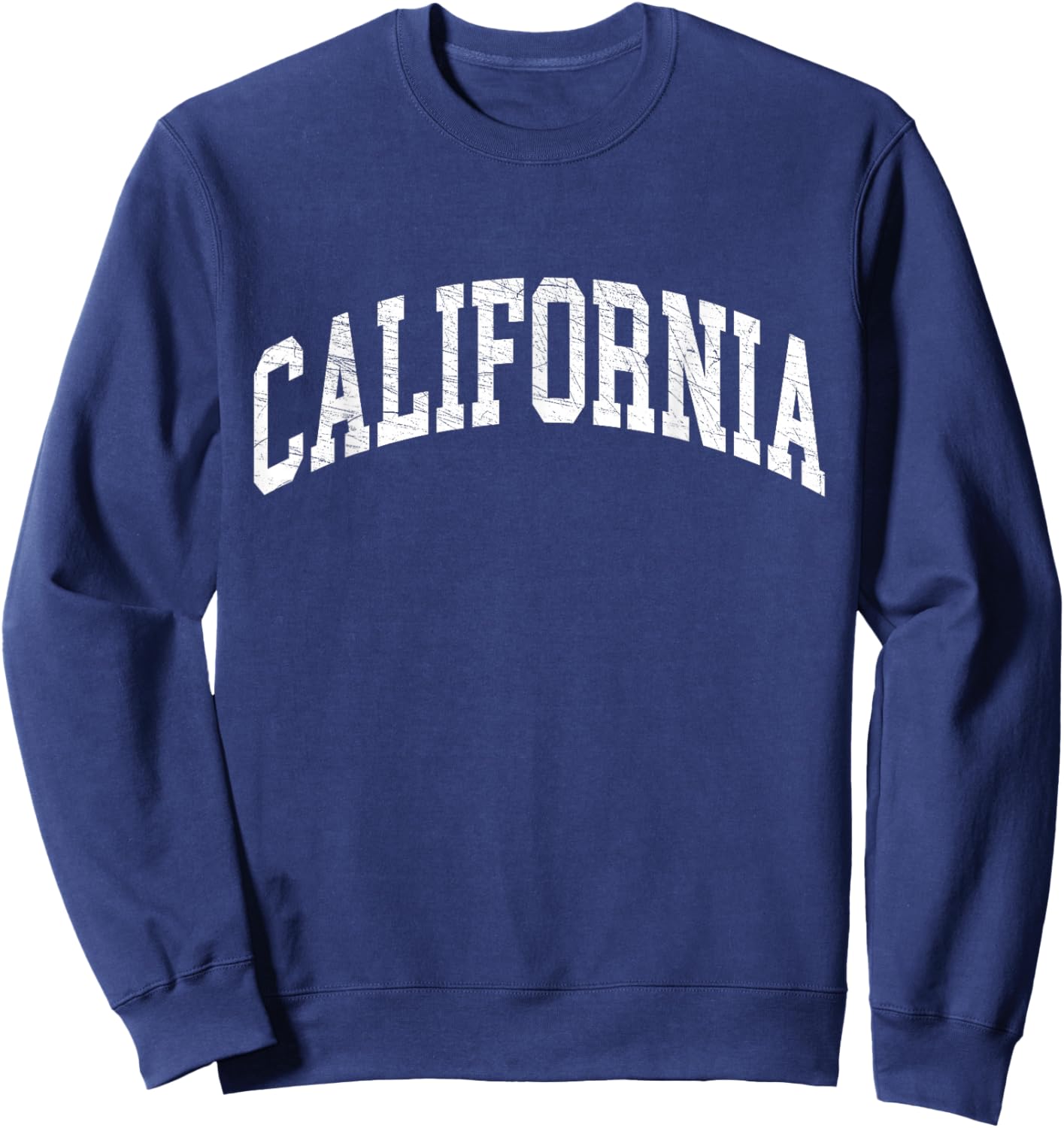 California - CA - Distressed/Worn Design - Classic Small Sweatshirt - Sweatshirt | Navy