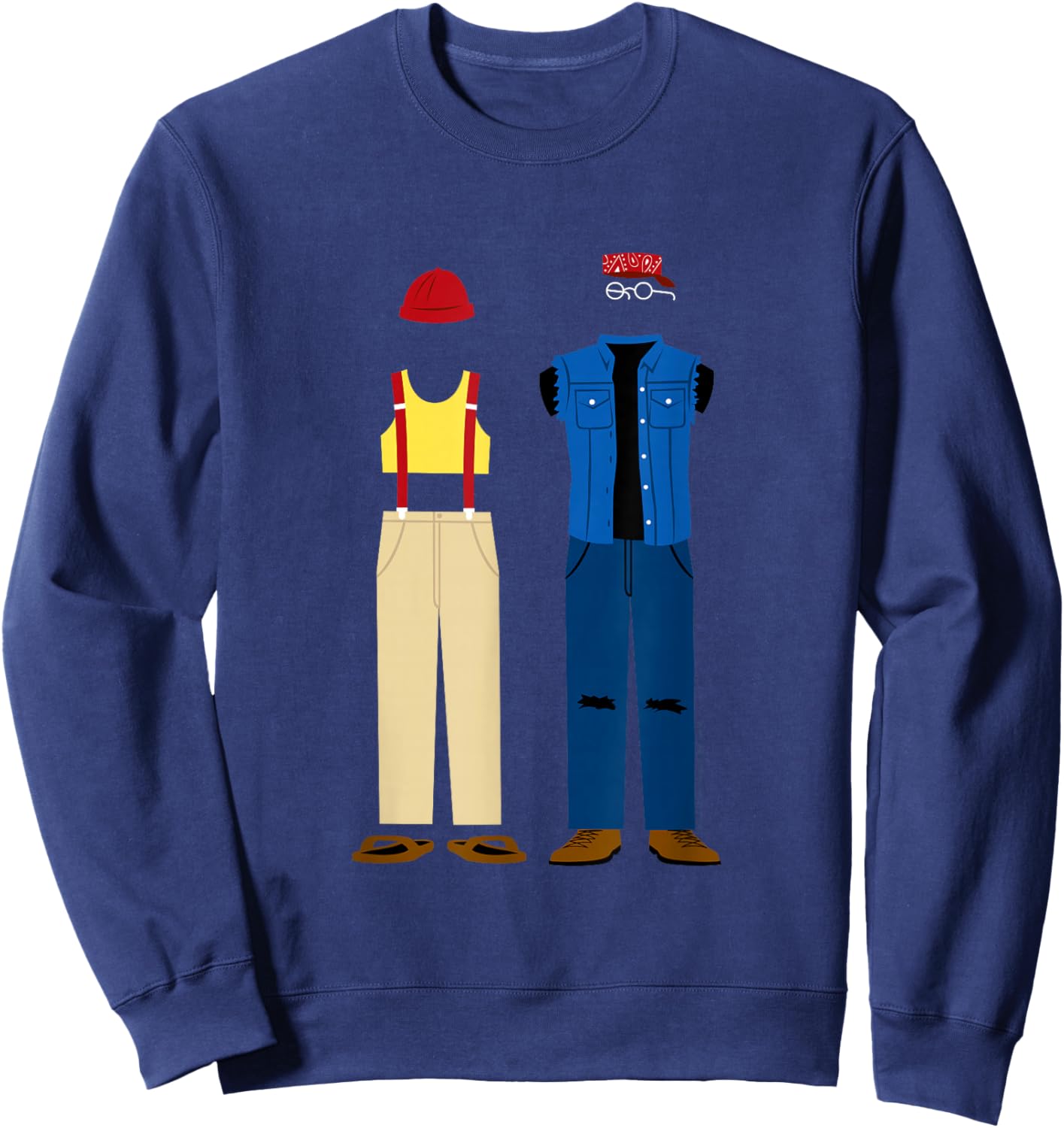 Cheech and Chong's Up in Smoke Man and Pedro Outfits Sweatshirt - Sweatshirt | Navy