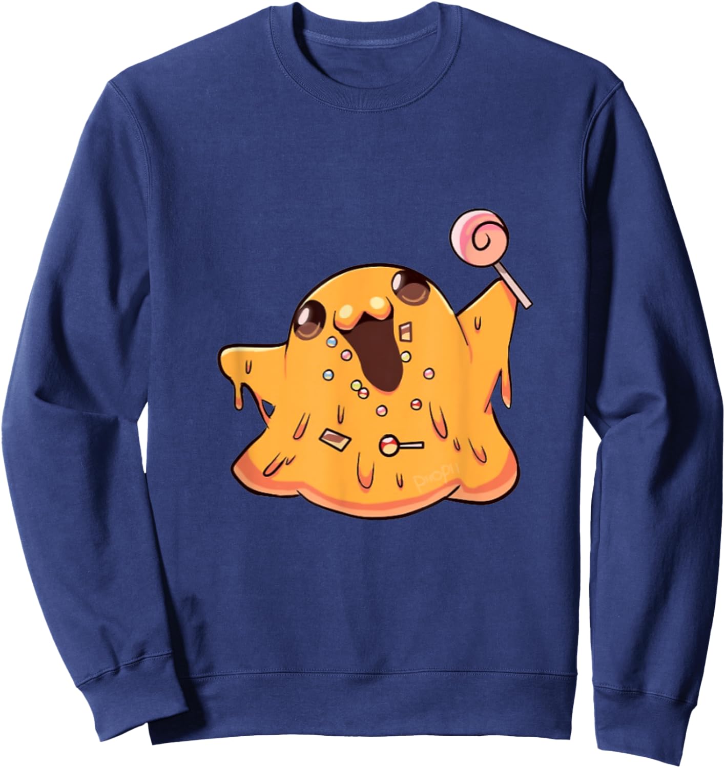 SCP Foundation Cute SCP-999 Tickle Monster Sweatshirt - Sweatshirt | Navy