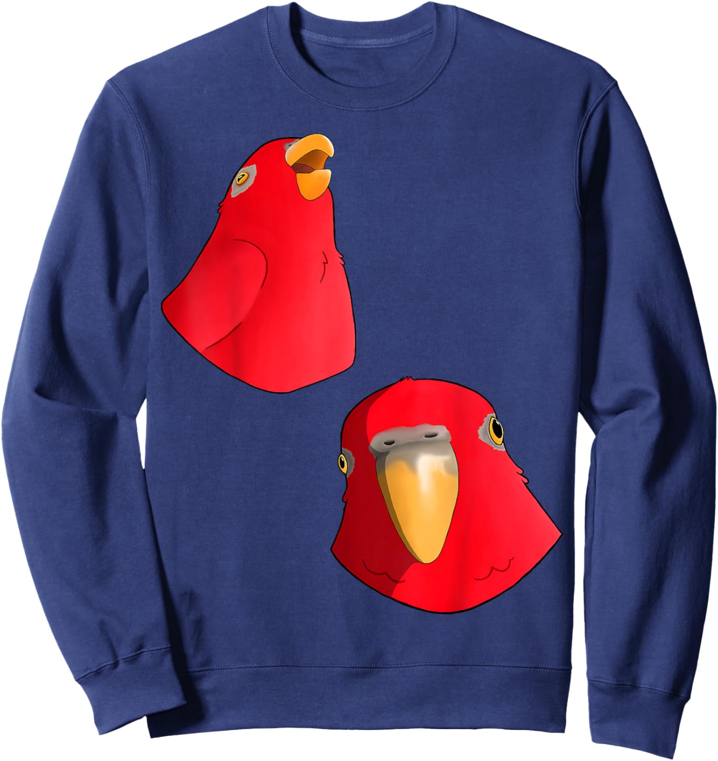 Red Birb - Bird Laughing Then Staring wuewuewue Sweatshirt - Sweatshirt | Navy