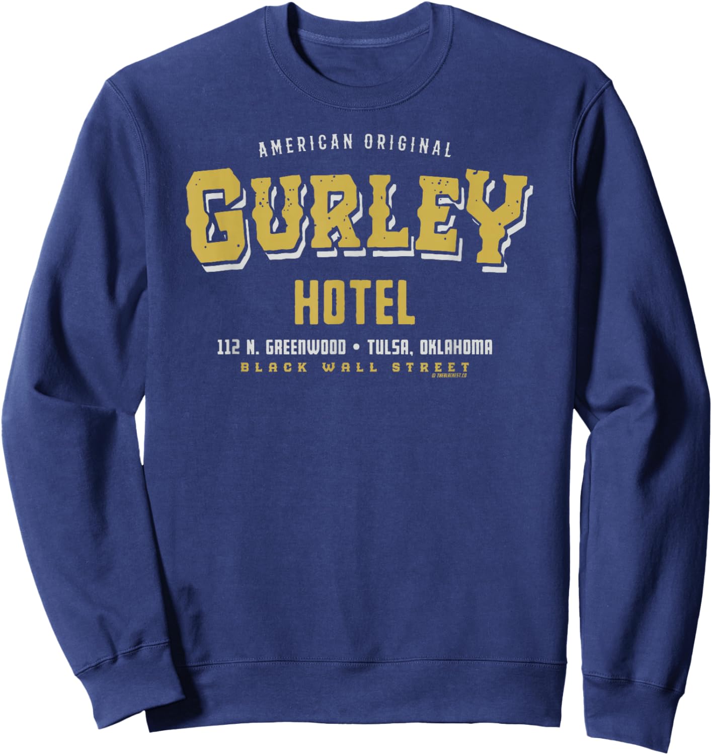O. W. Gurley Black Wall Street Vintage Black History Sweatshirt - Sweatshirt | Navy