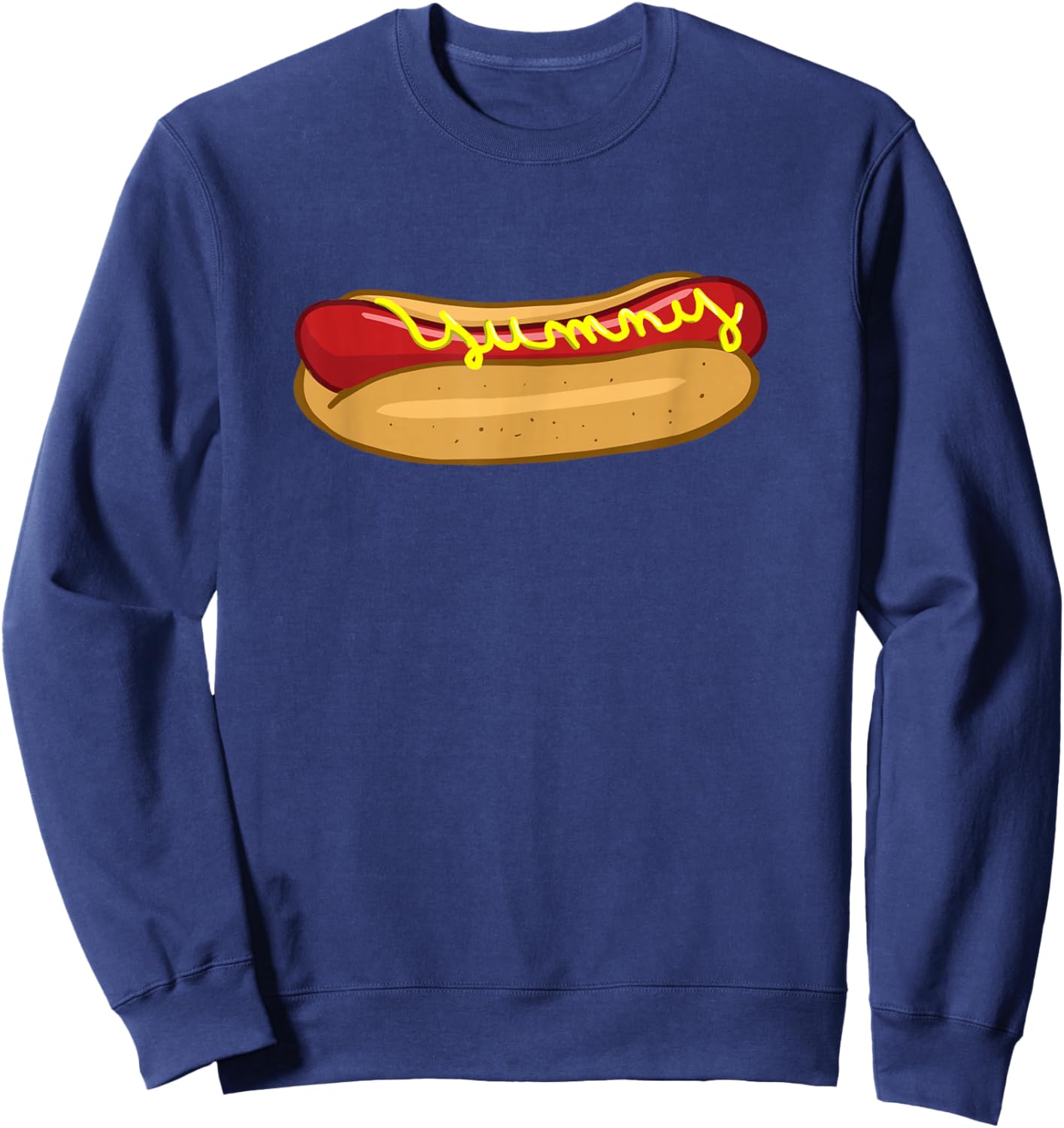 Hot Dog Funny Hot Dog Lover Sweatshirt - Sweatshirt | Navy