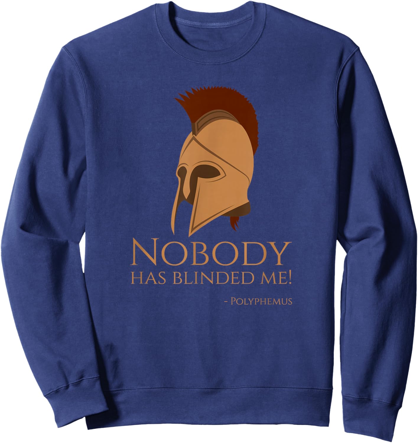 Ancient Greek Mythology & Trojan War History Gifts -Adults Black Small Modern Sweatshirt - Sweatshirt | Navy