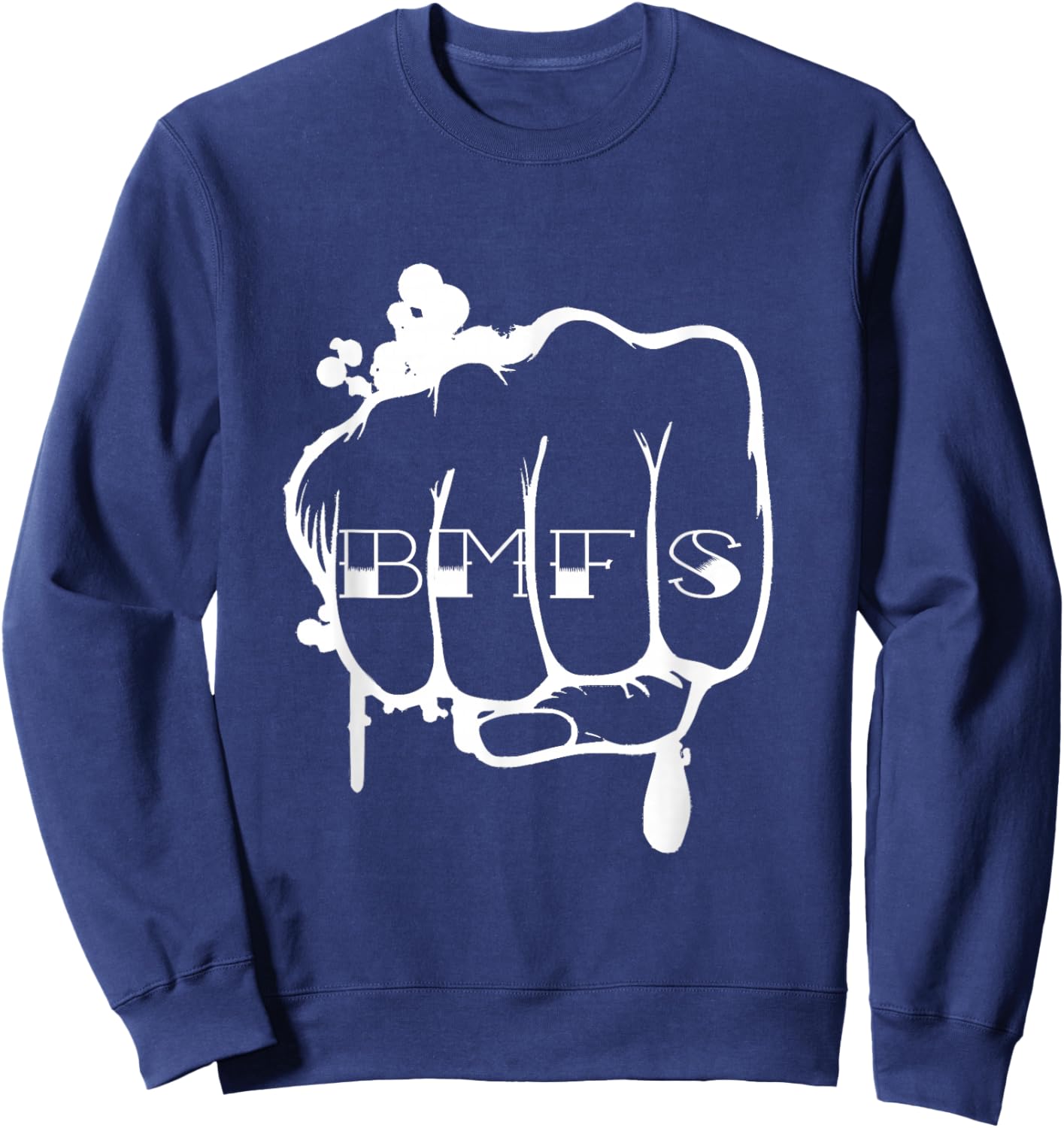 BMFS Tattoo Knuckle Ring Sweatshirt - Sweatshirt | Navy
