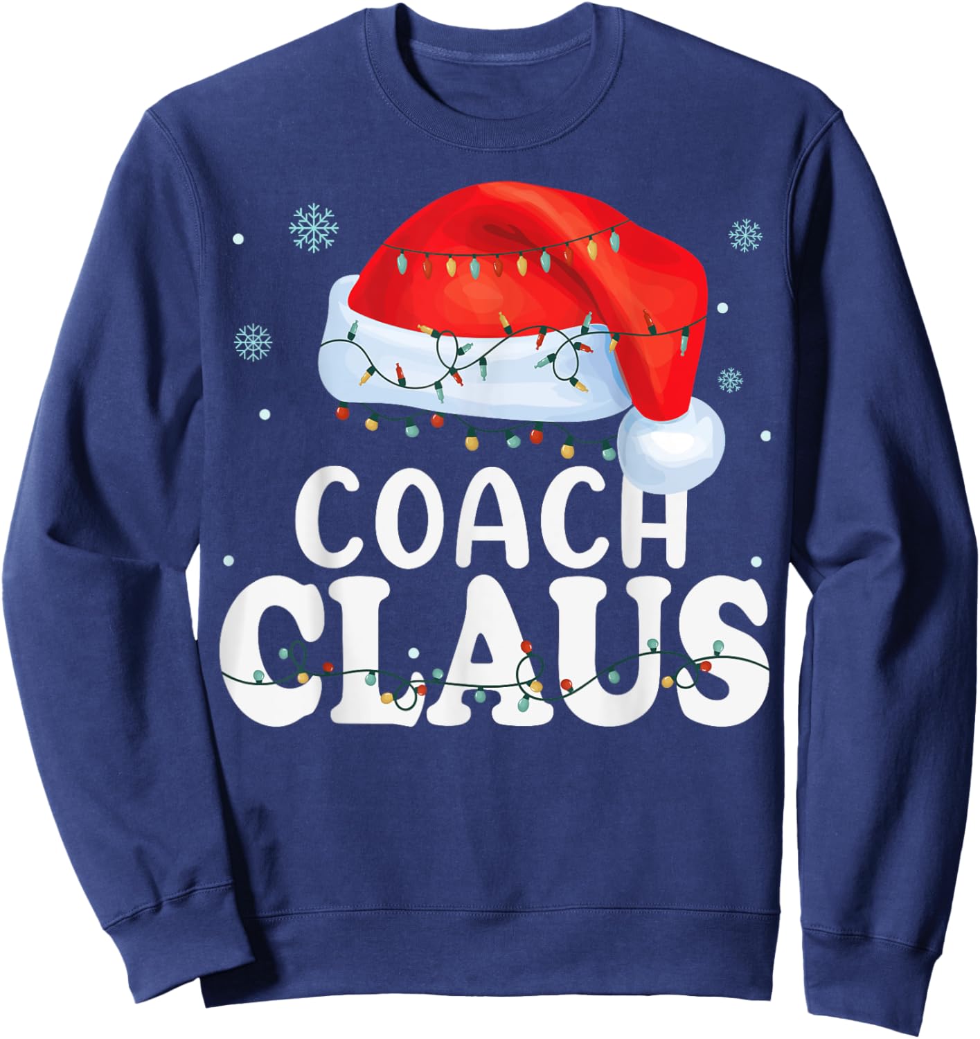 Coach Santa Claus Christmas Funny Matching Costume Sweatshirt - Sweatshirt | Navy