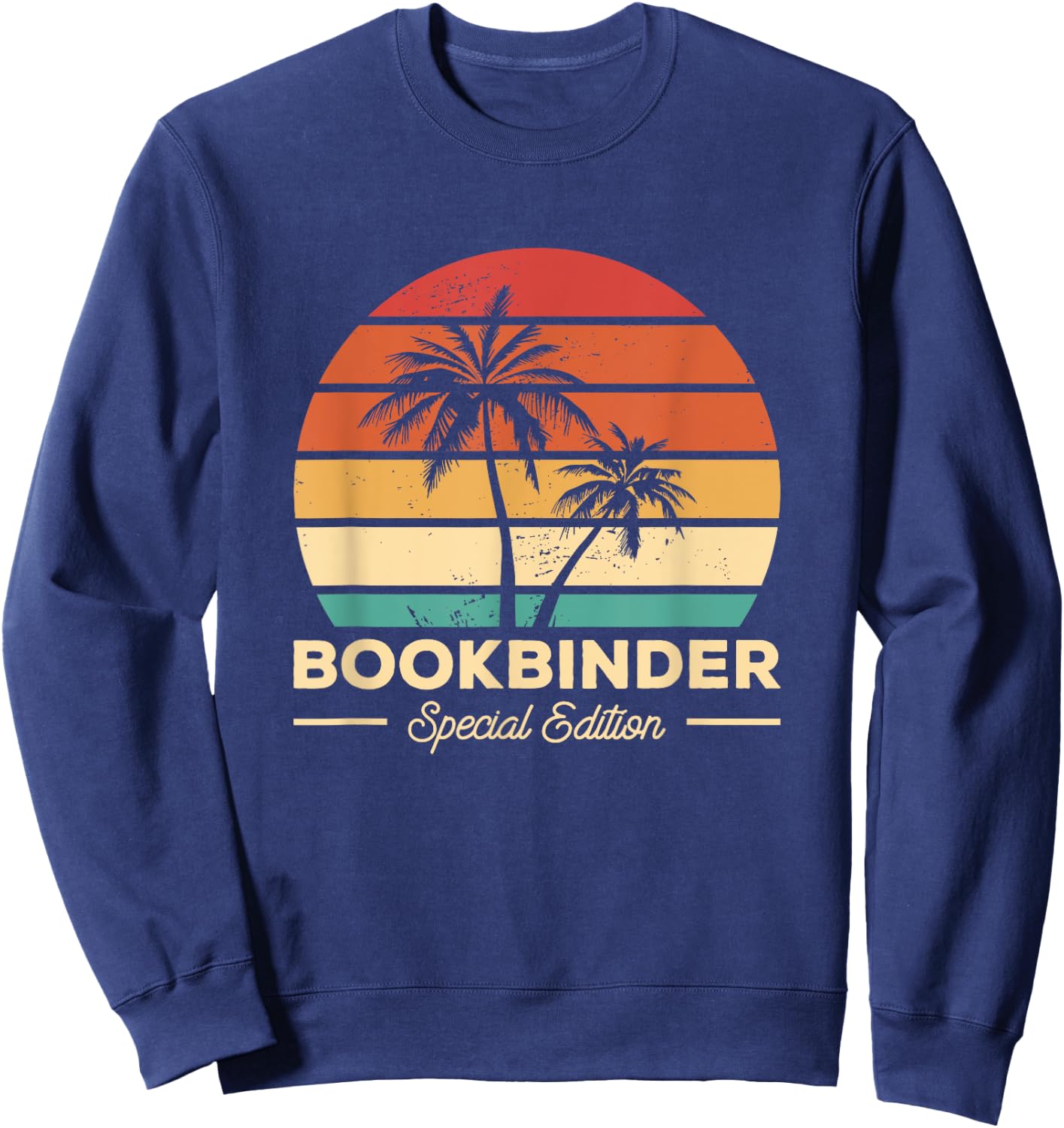 Vintage Bookbinder Bookbinding Sweatshirt - Sweatshirt | Navy