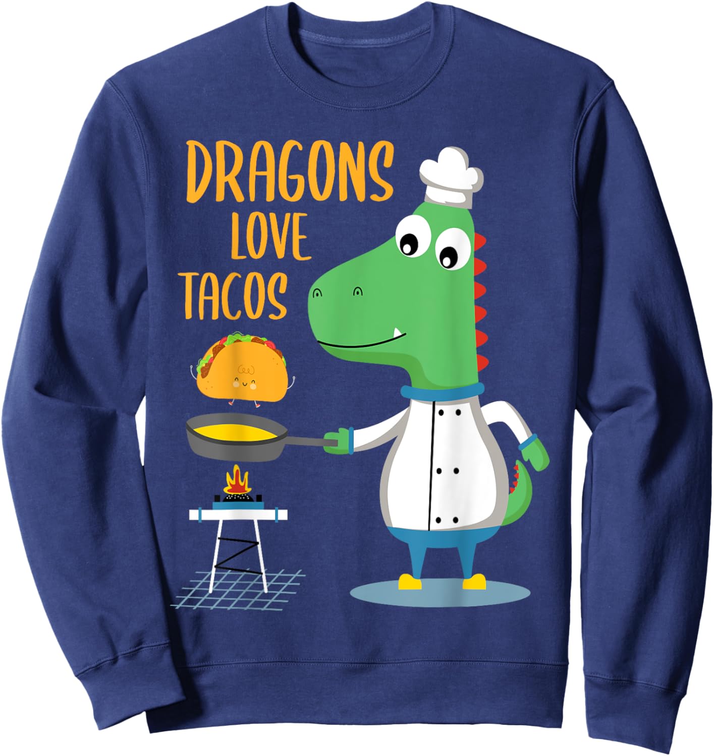 Dragons Love Tacos Sweatshirt - Sweatshirt | Navy