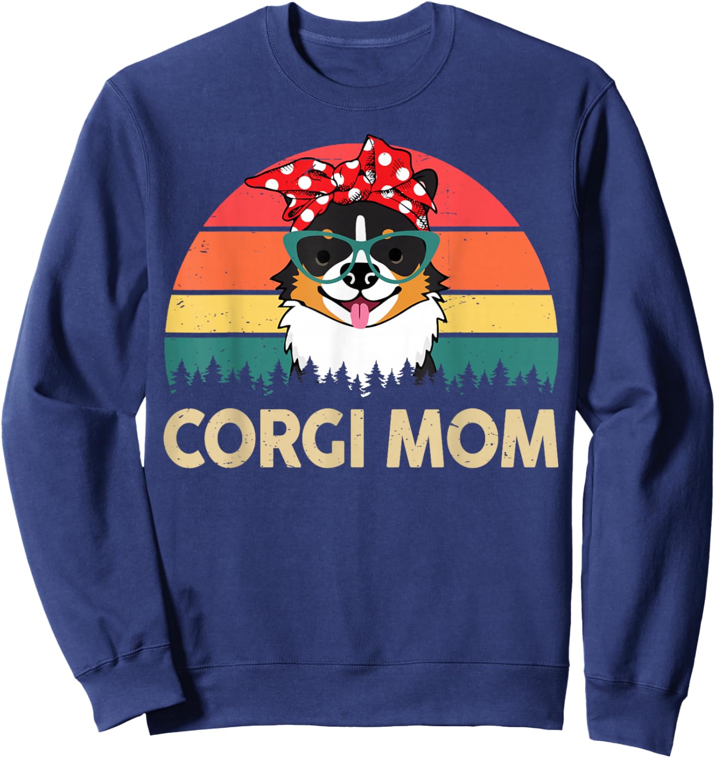 Corgi Mom Sweatshirt - Sweatshirt | Navy