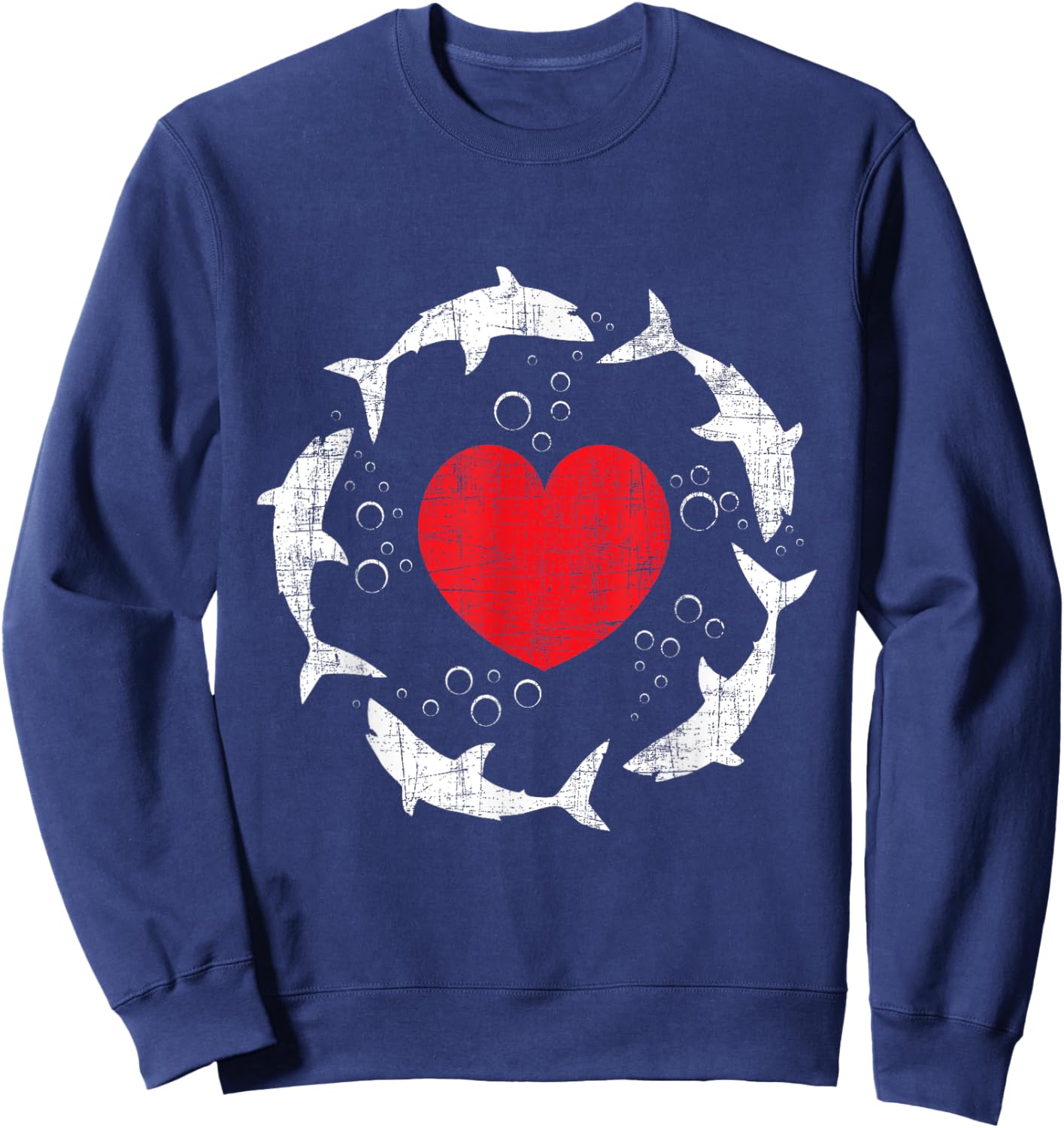 Shark Family - Marine Biologist Shark Lovers Wildlife Sweatshirt - Sweatshirt | Navy
