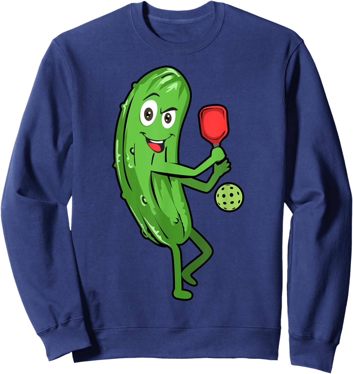 Funny Pickleball Gift Cool Pickle Lover Sweatshirt - Sweatshirt | Navy