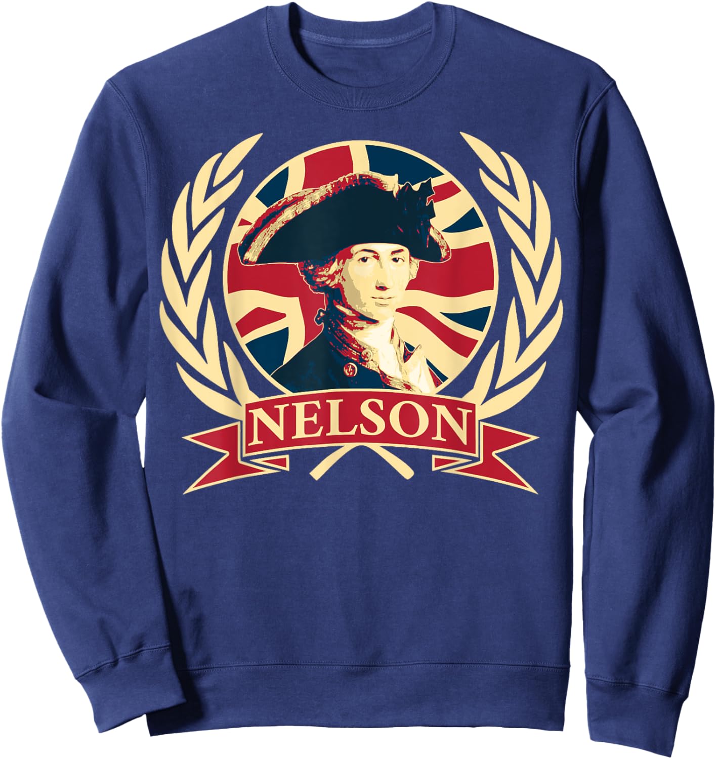 Horatio Nelson. British Flag Propaganda. Sweatshirt - Sweatshirt | Navy