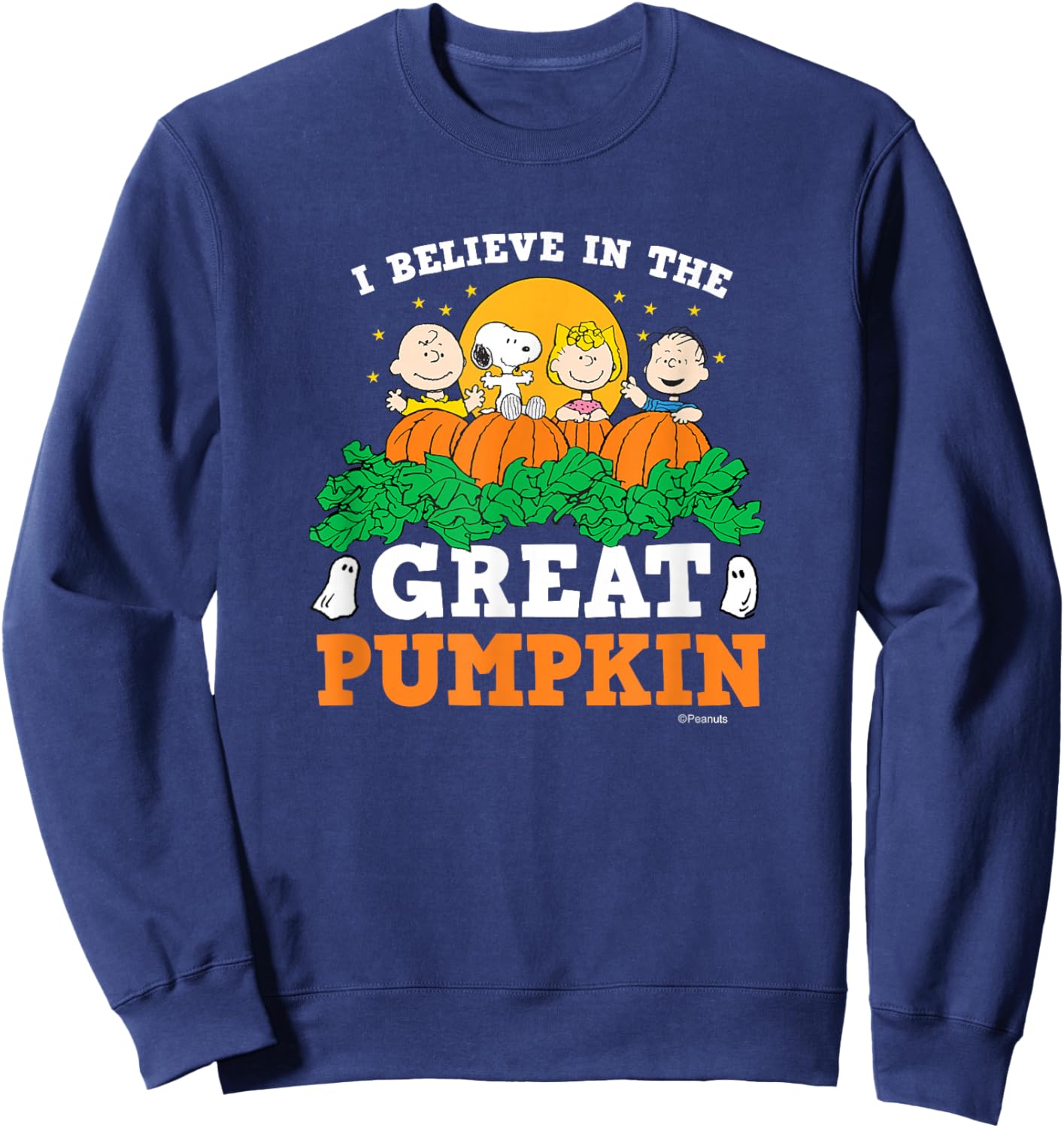 Peanuts - I Believe In The Great Pumpkin Sweatshirt - Sweatshirt | Navy