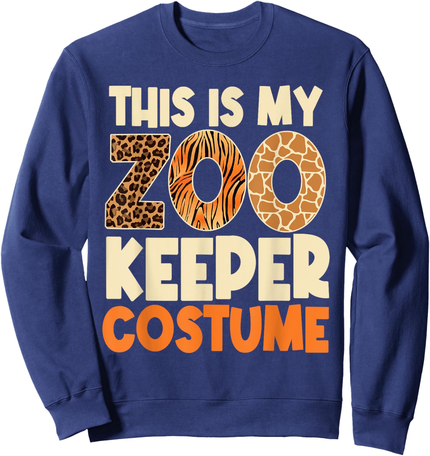 Zookeeper Costume Zoogoer Zoo Garden Animal Lover Keeper Sweatshirt - Sweatshirt | Navy