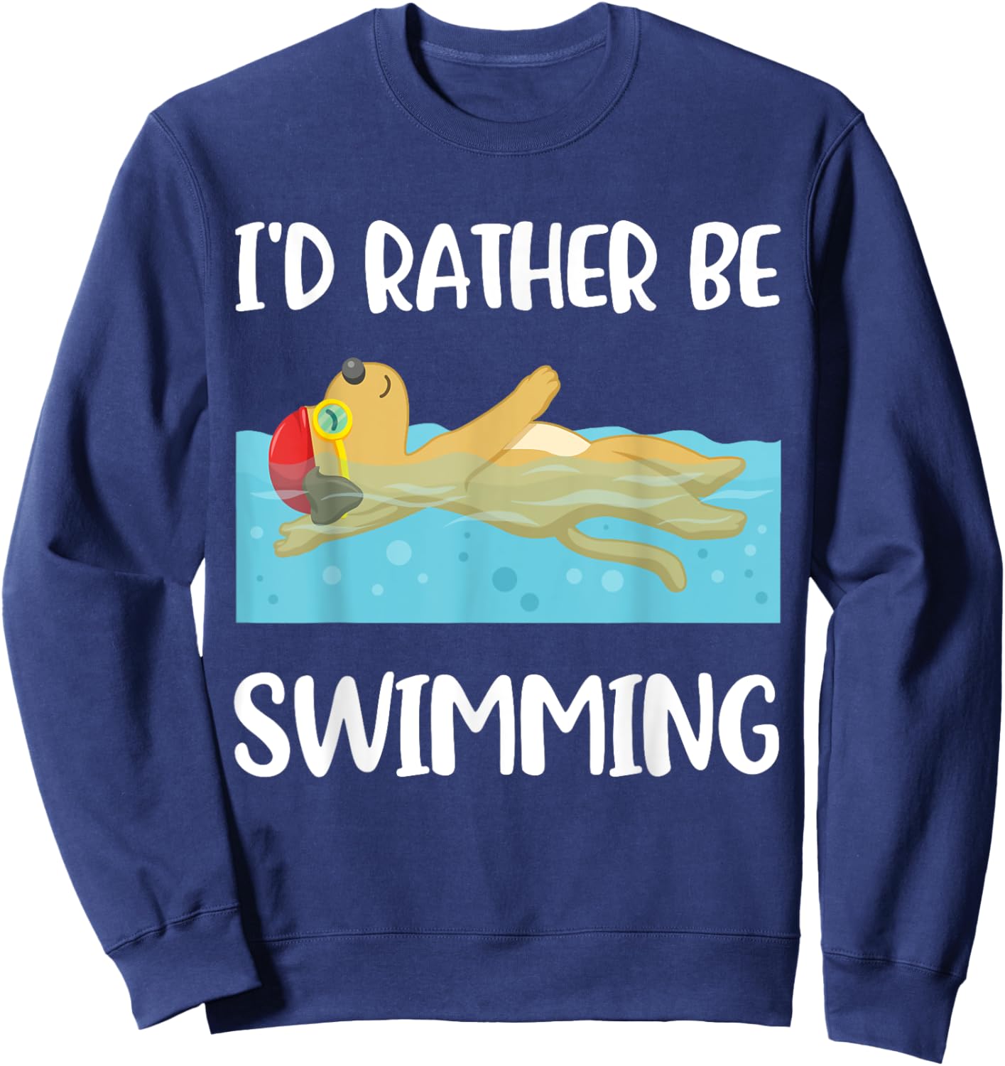Id Rather Be Swimming Sweatshirt - Sweatshirt | Navy