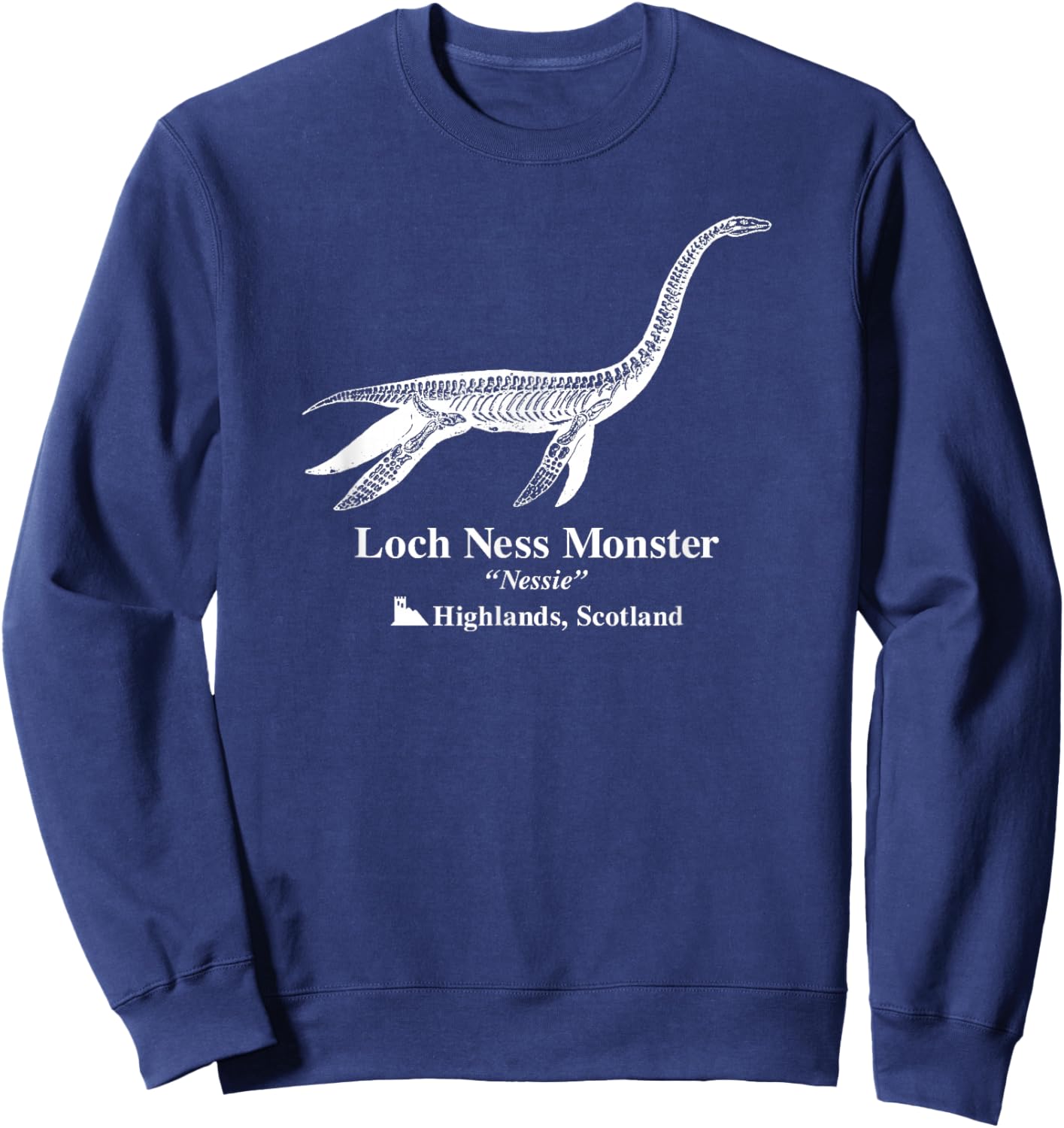 Trendy Loch Ness Monster Nessie Cryptozoology Sweatshirt - Sweatshirt | Navy