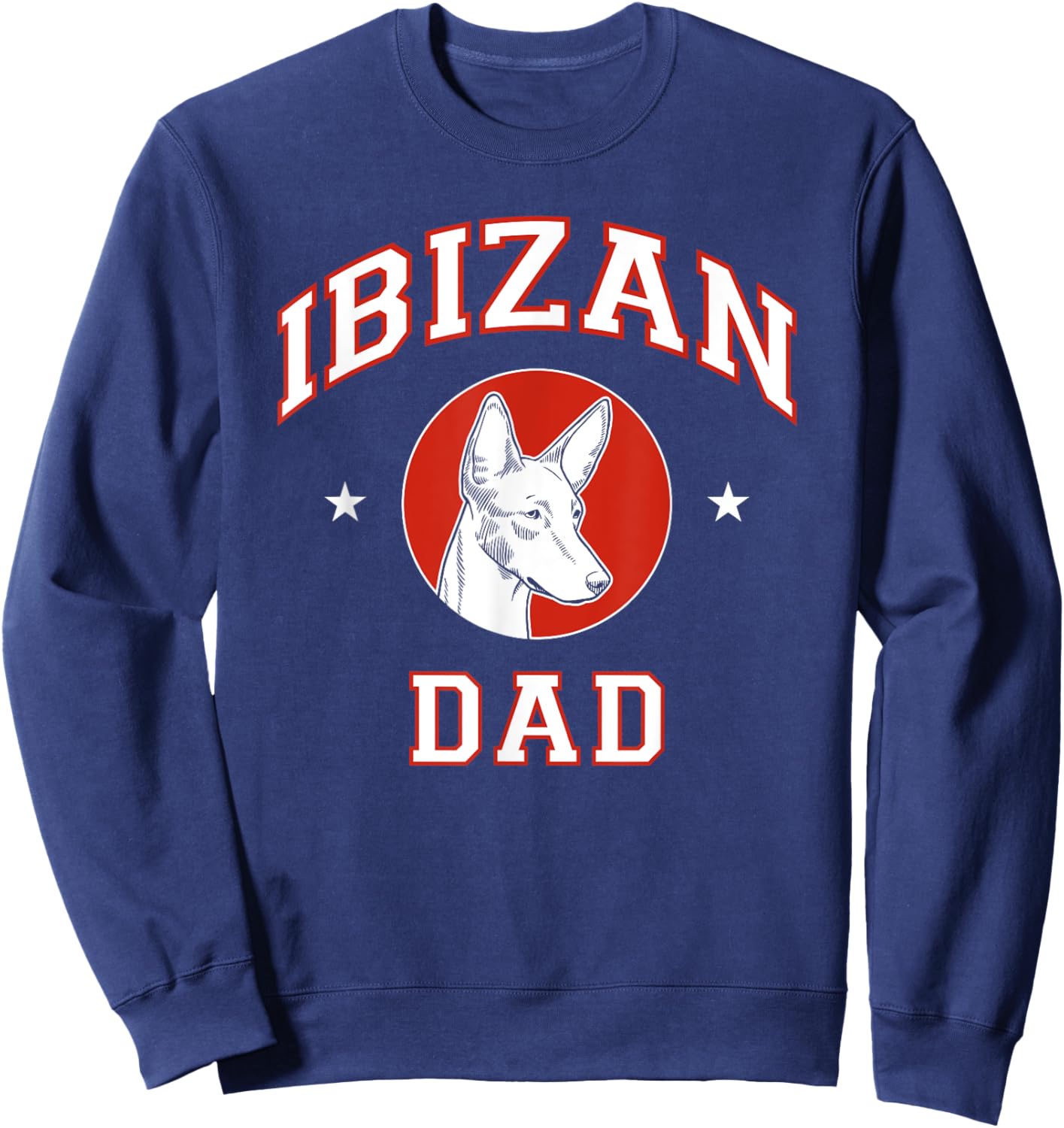 Ibizan Hound Dad Dog Father Sweatshirt - Sweatshirt | Navy
