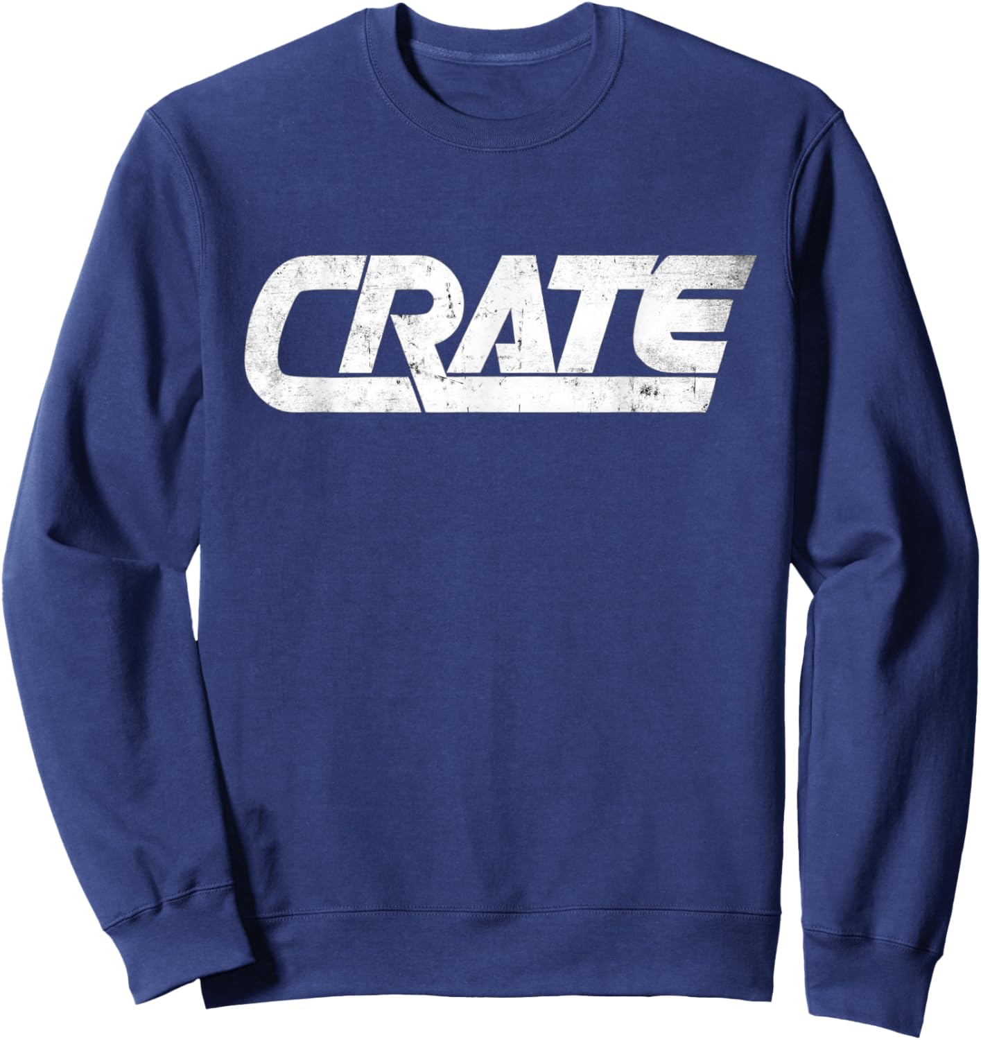 Crate Guitar Amp Retro Vintage Guitarist Sweatshirt - Sweatshirt | Navy