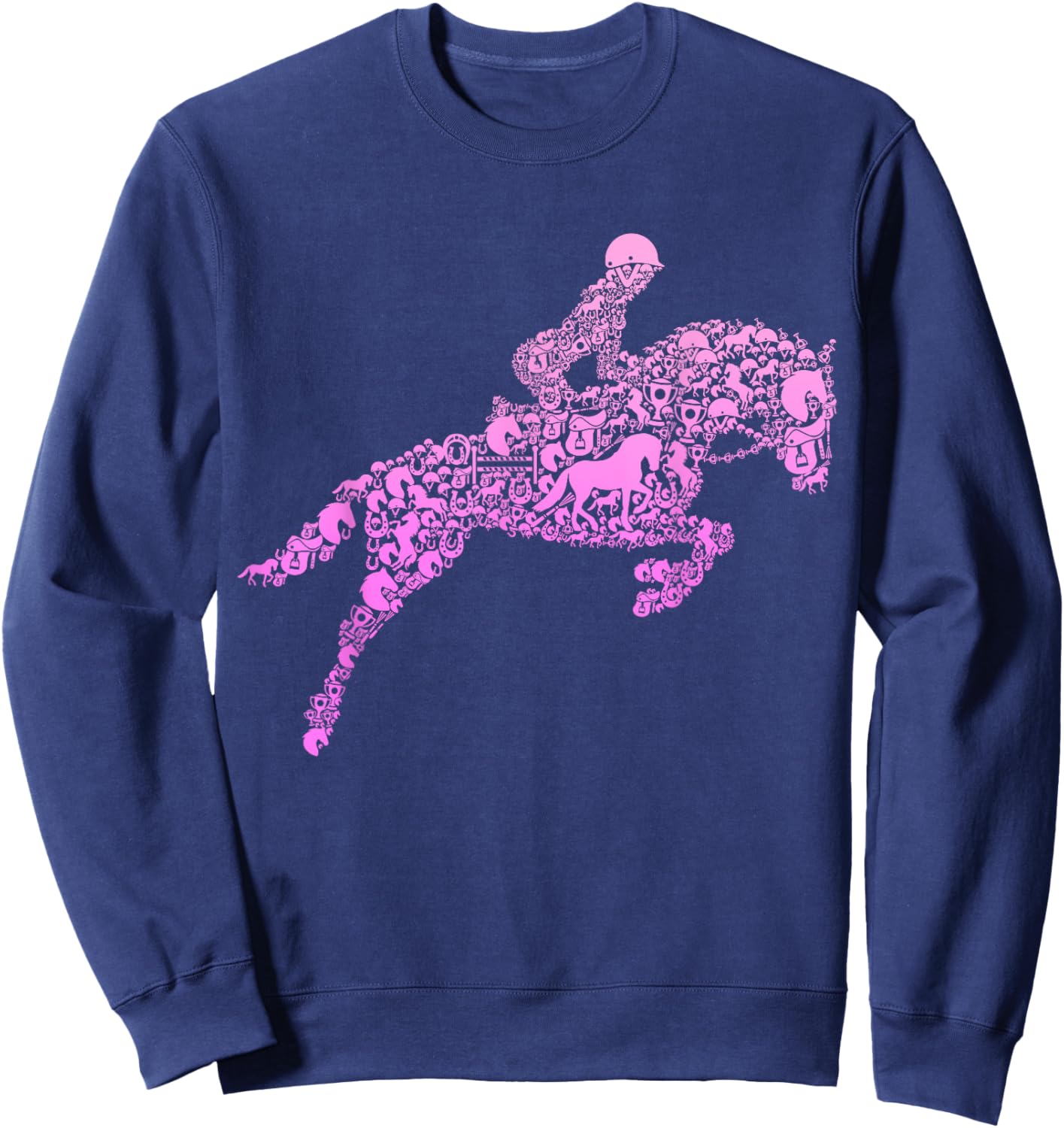 Horse Lover Girl Horseback Riding Women Sweatshirt - Sweatshirt | Navy