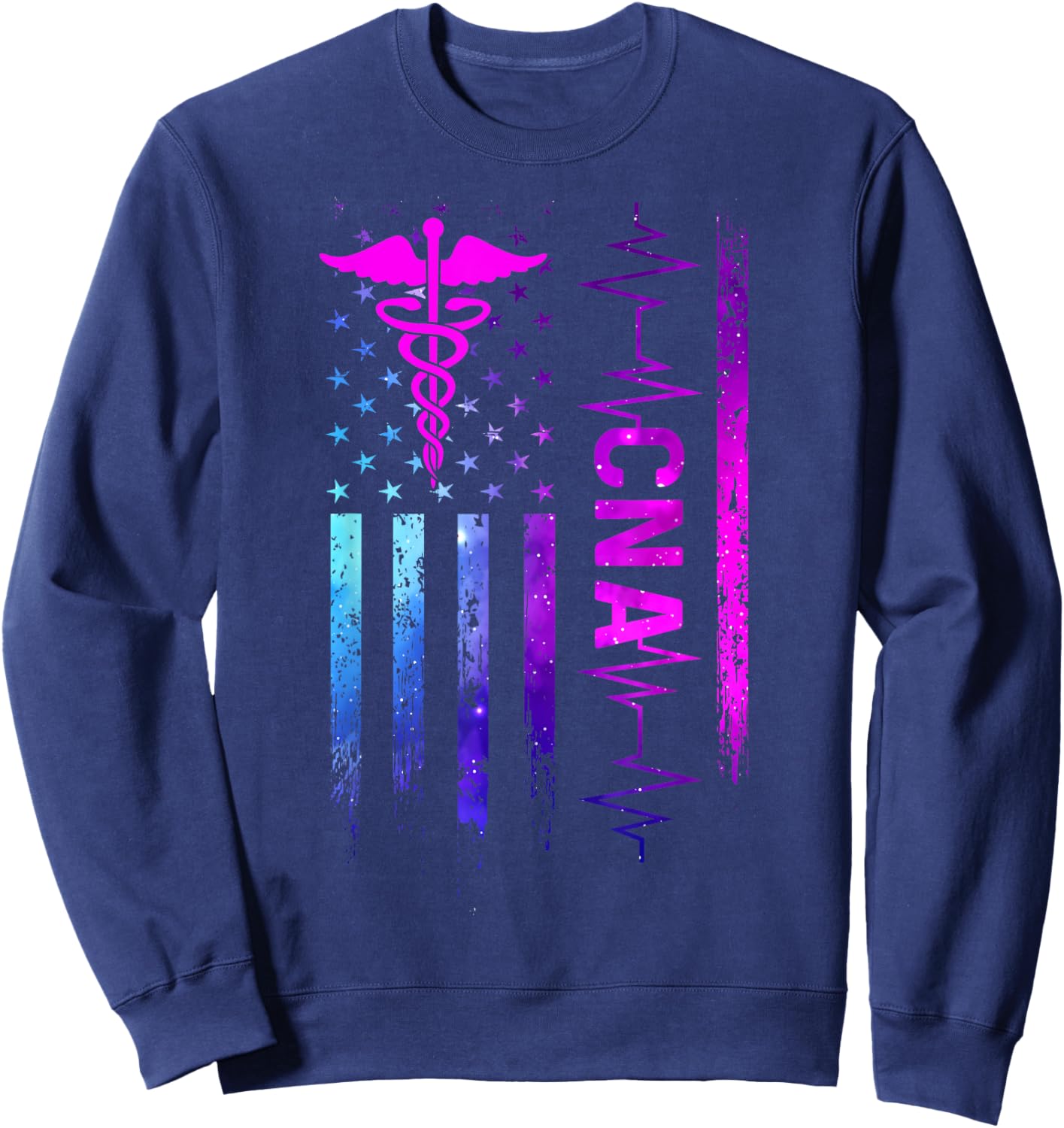CNA Job Certified Nursing Assistant Sweatshirt - Sweatshirt | Navy