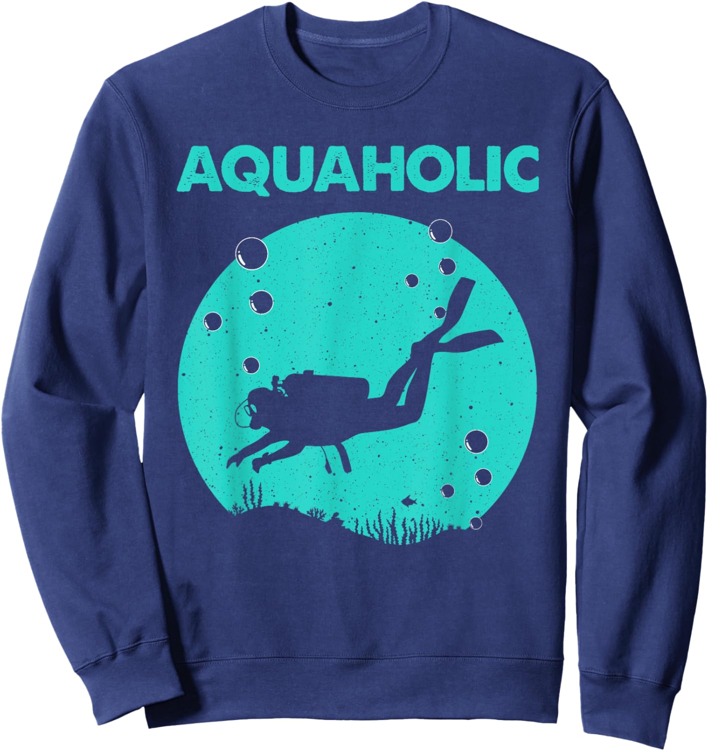 Cool Scuba Diving Themed Design Women Scuba Dive Sweatshirt - Sweatshirt | Navy