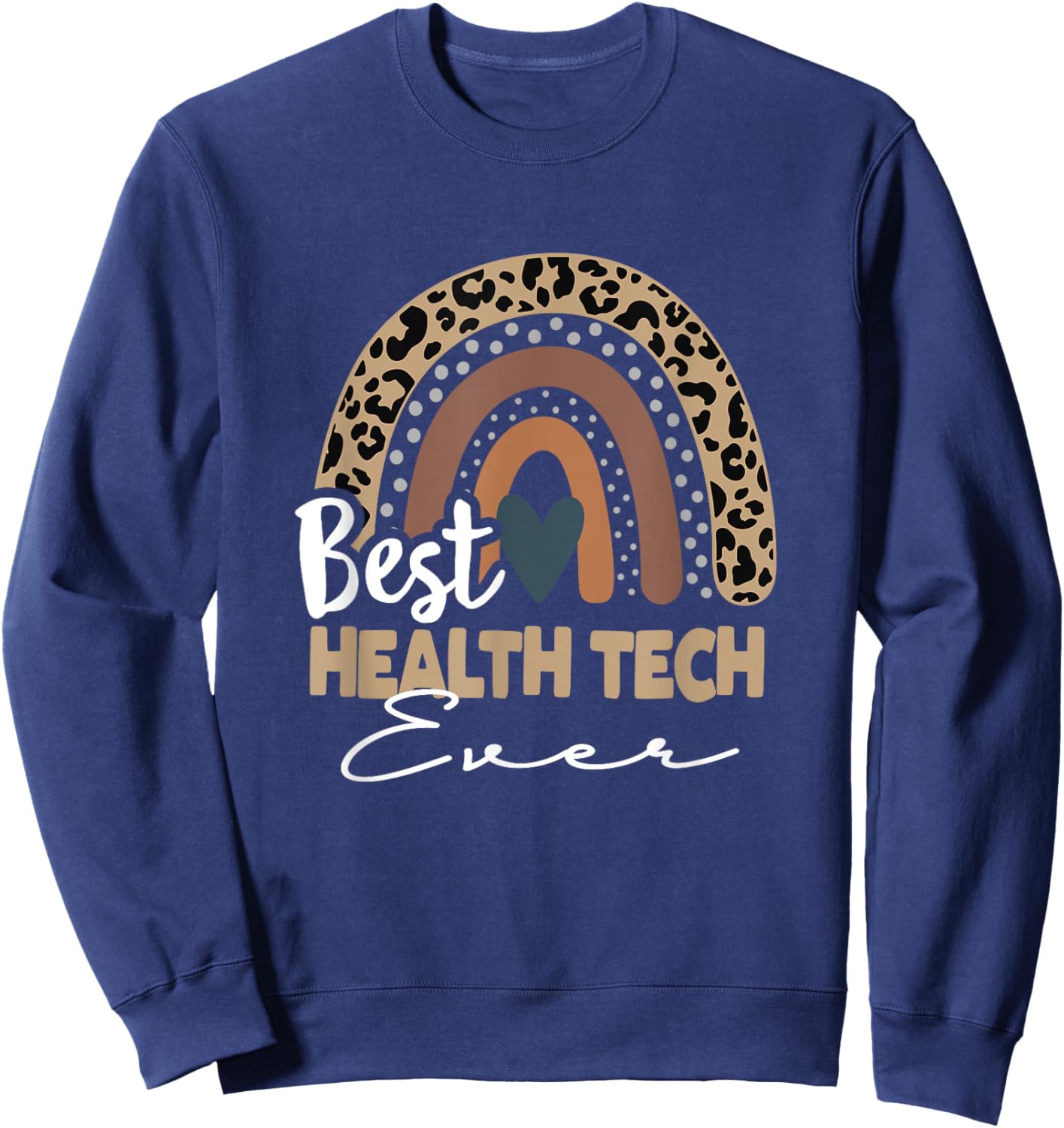 Back To School Boho Rainbow, Health Tech Sweatshirt - Sweatshirt | Navy