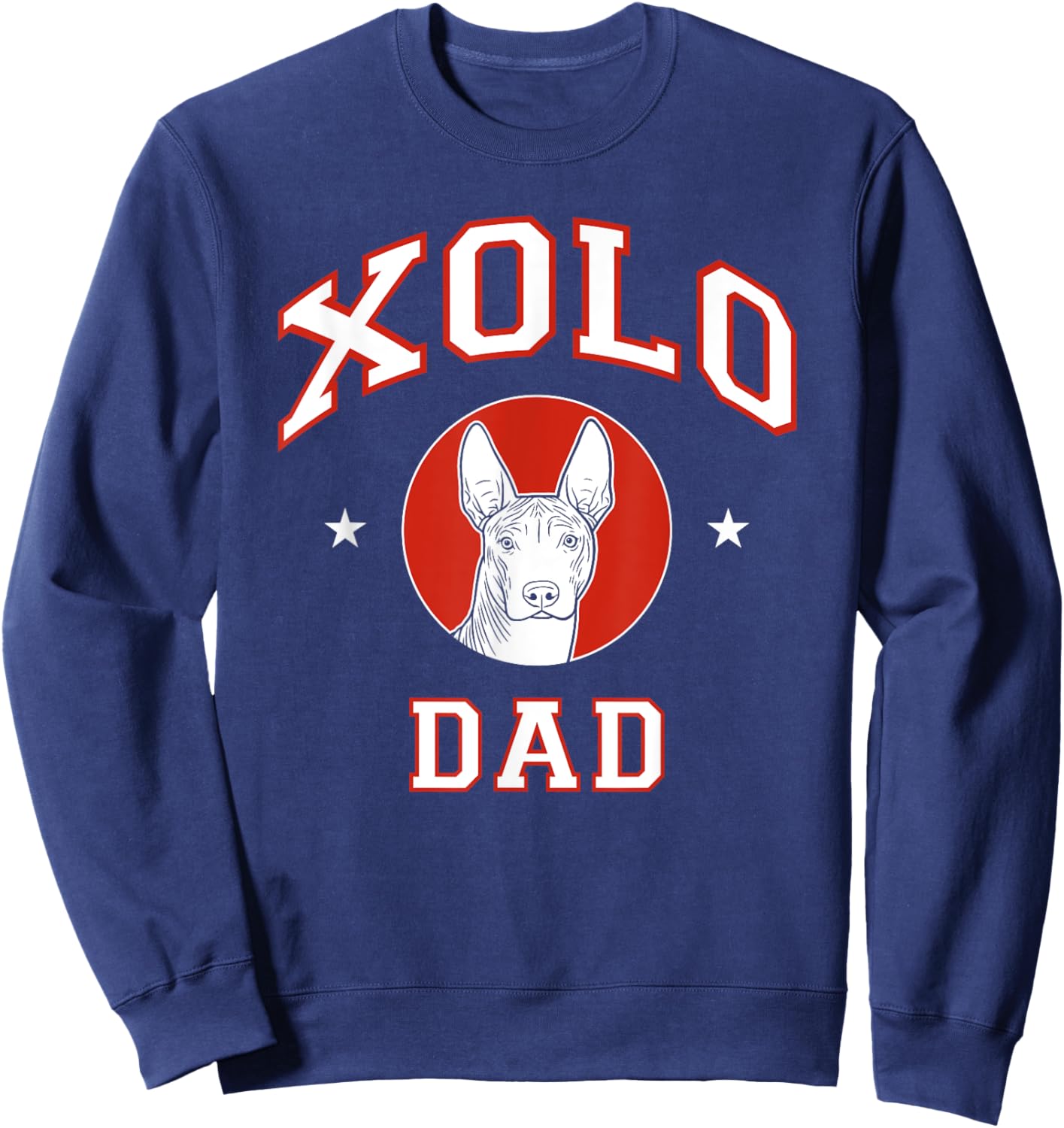 Xoloitzcuintli Dad Xolo Dog Father Sweatshirt - Sweatshirt | Navy
