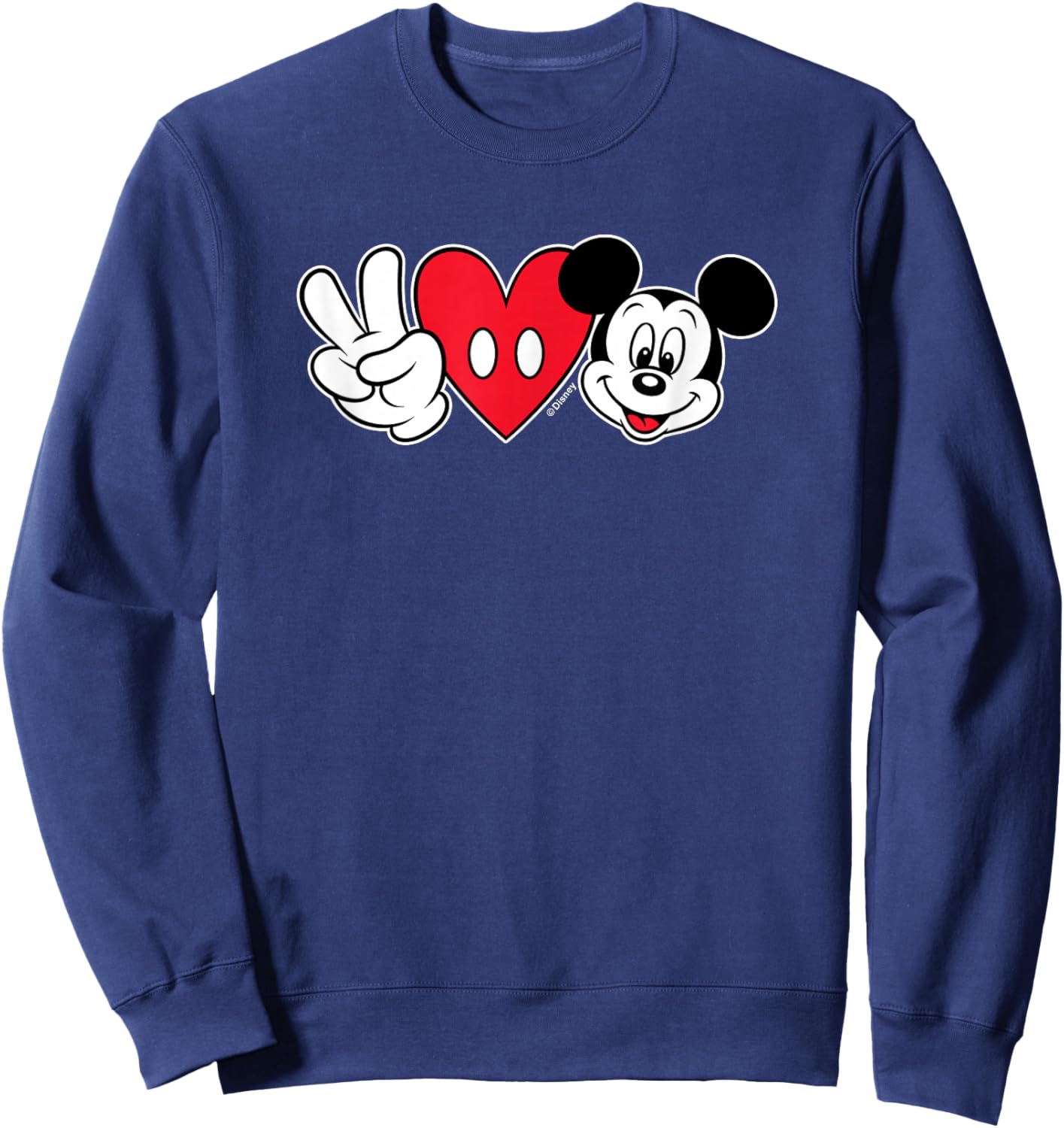 Mickey Mouse Peace Sweatshirt - Sweatshirt | Navy
