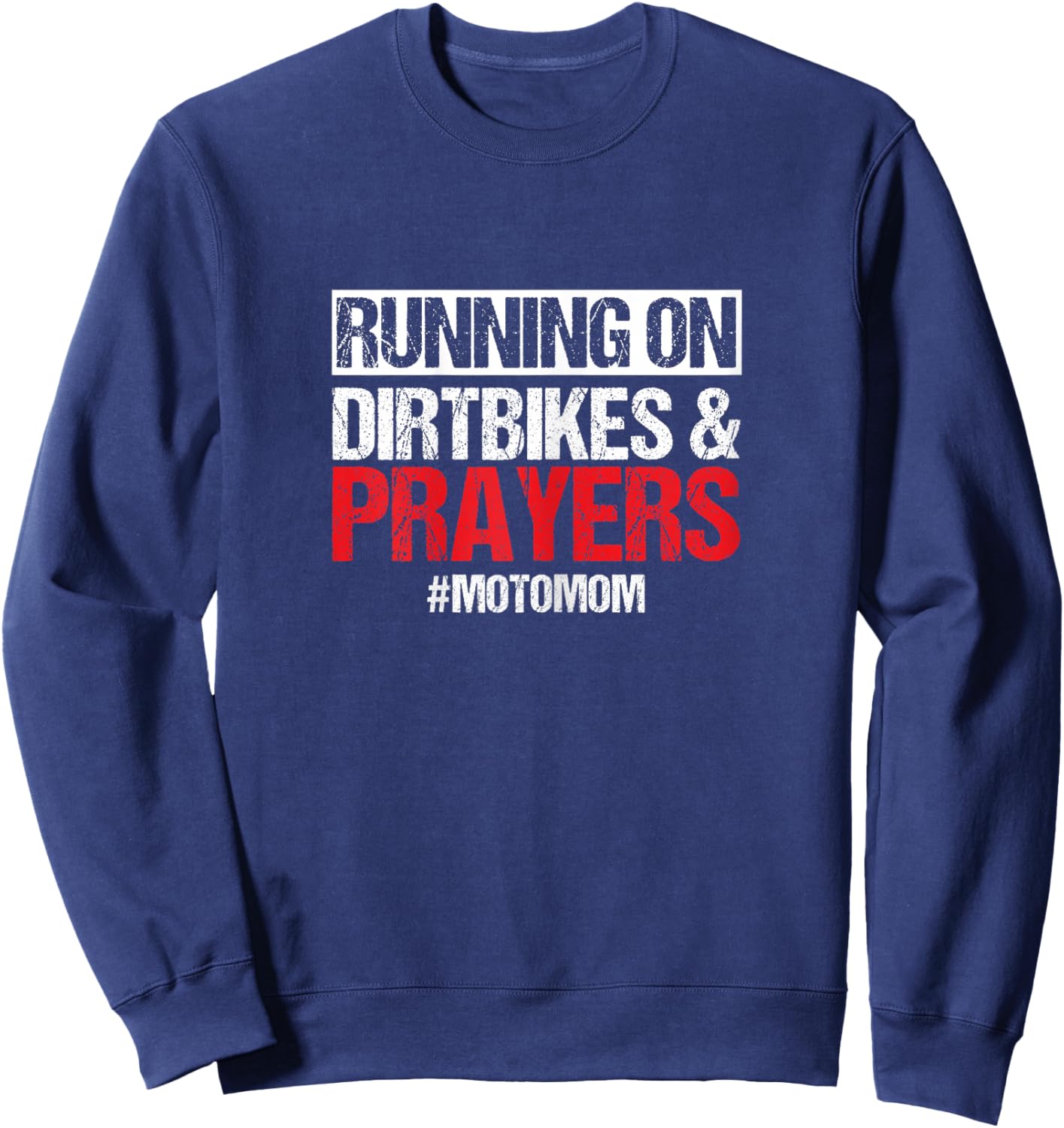 Dirt Bike Motorcycle Motomom Mother Mama Motorsport Biker Sweatshirt - Sweatshirt | Navy