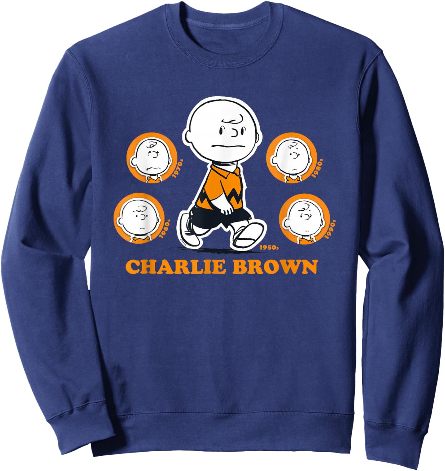 Peanuts - Charlie Brown Evolution Sweatshirt - Sweatshirt | Navy