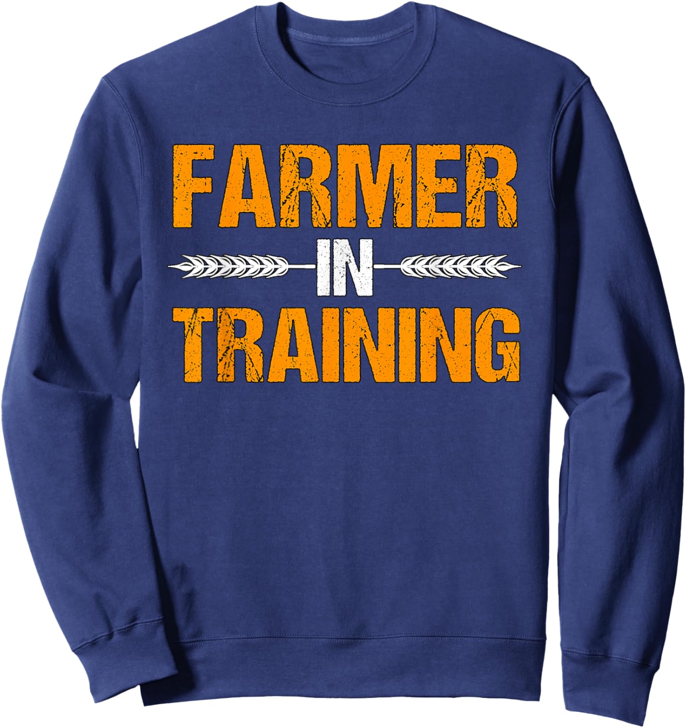 Funny Farmer In Training Apparel Farm Farming Sweatshirt - Sweatshirt | Navy