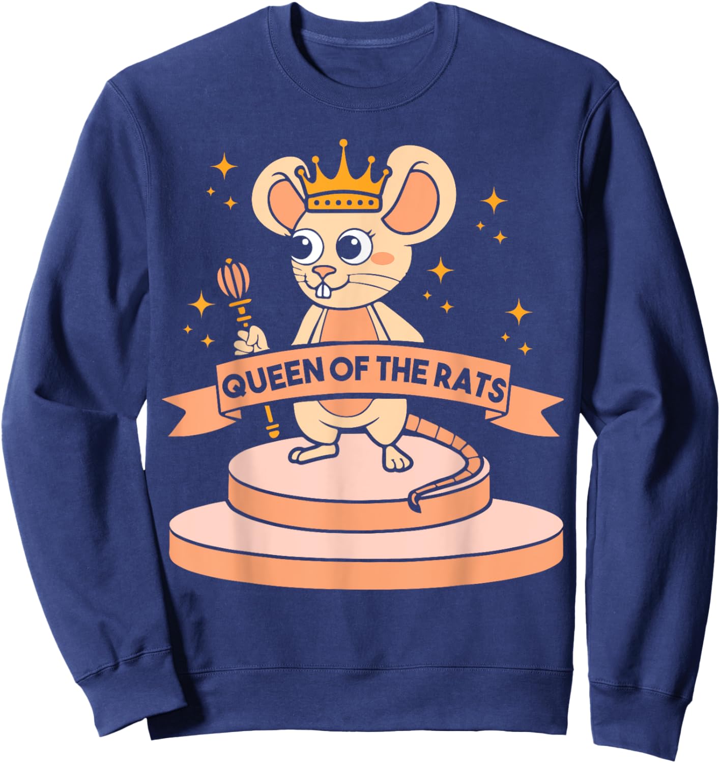 Queen of the rats - Rat Costume Mouse Rat Sweatshirt - Sweatshirt | Navy