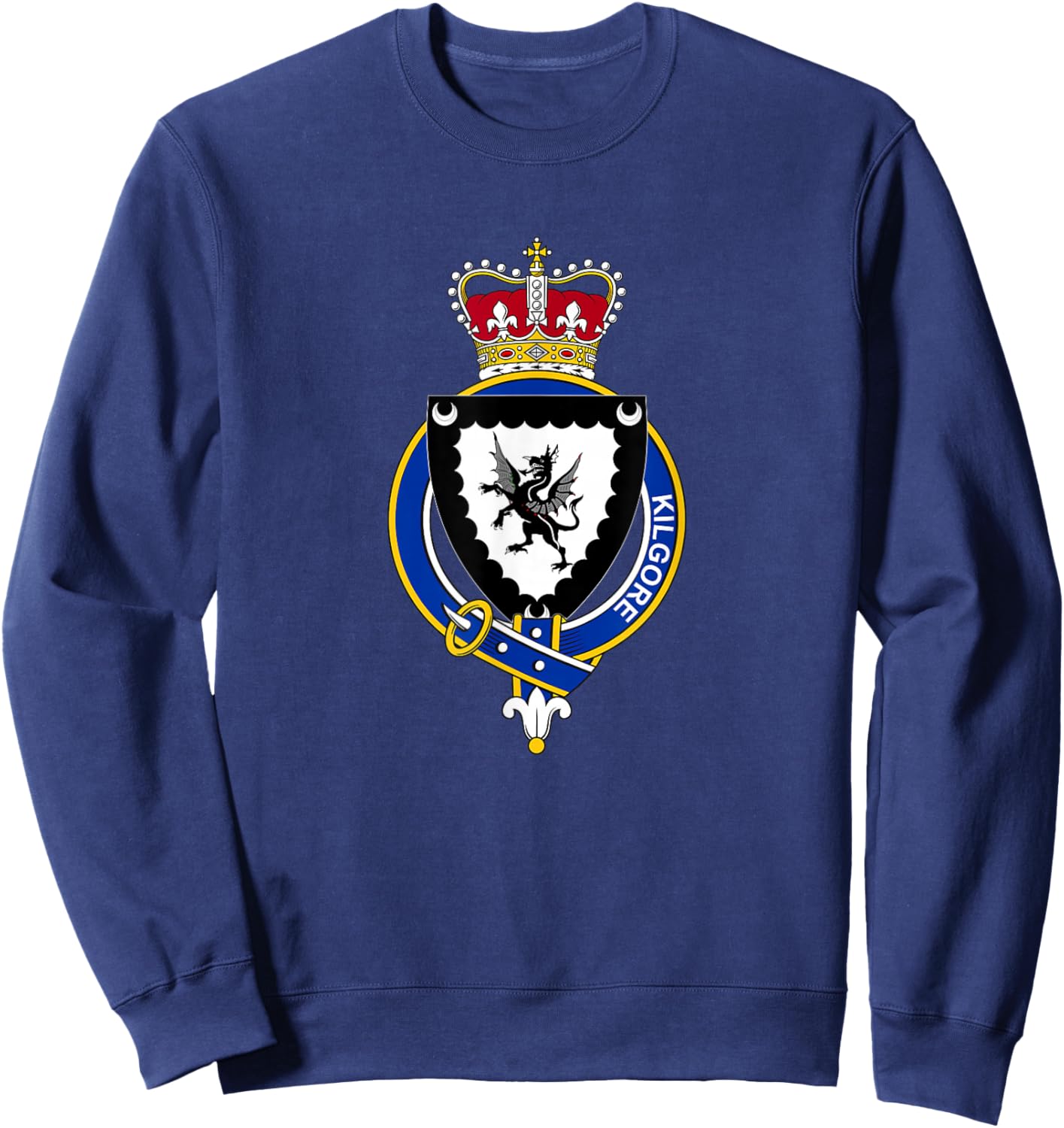 Kilgore Coat of Arms - Family Crest Sweatshirt - Sweatshirt | Navy