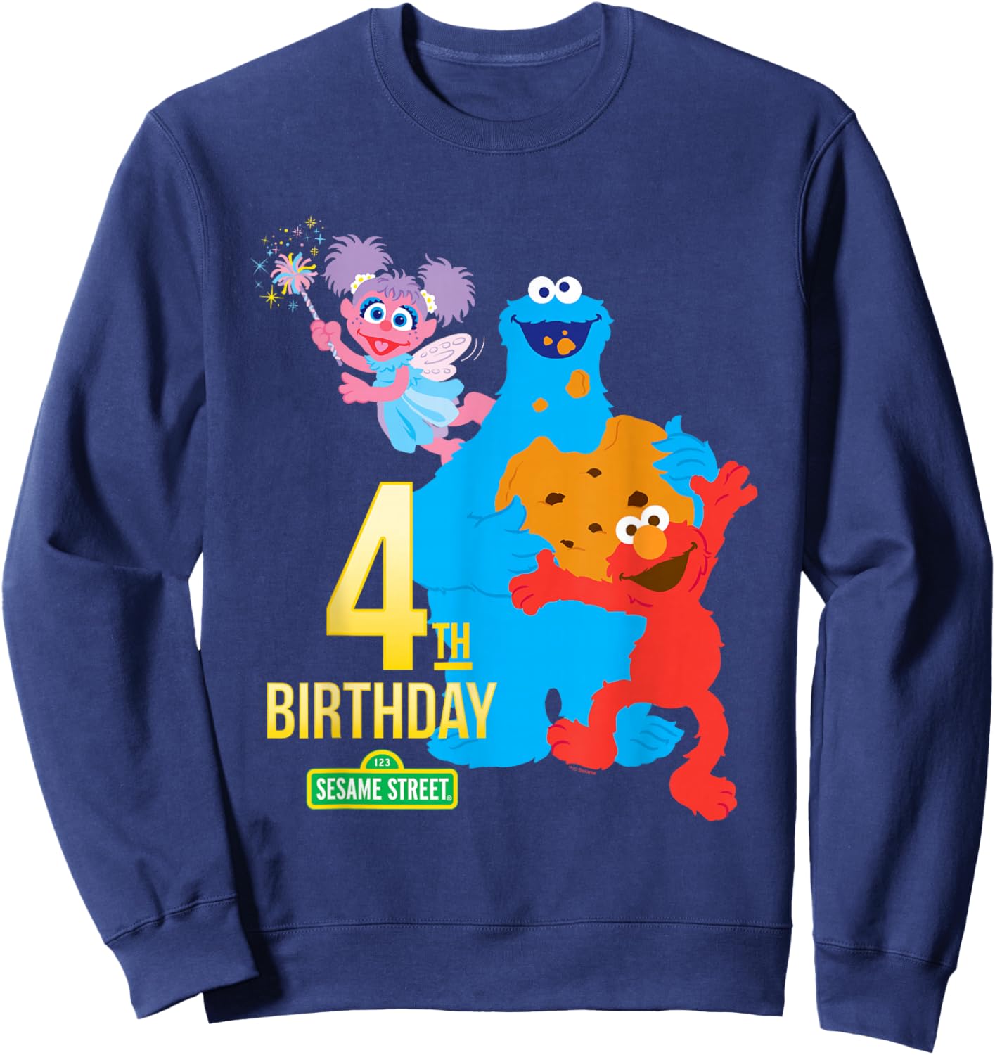 Sesame Street 4th Birthday Sweatshirt - Sweatshirt | Navy