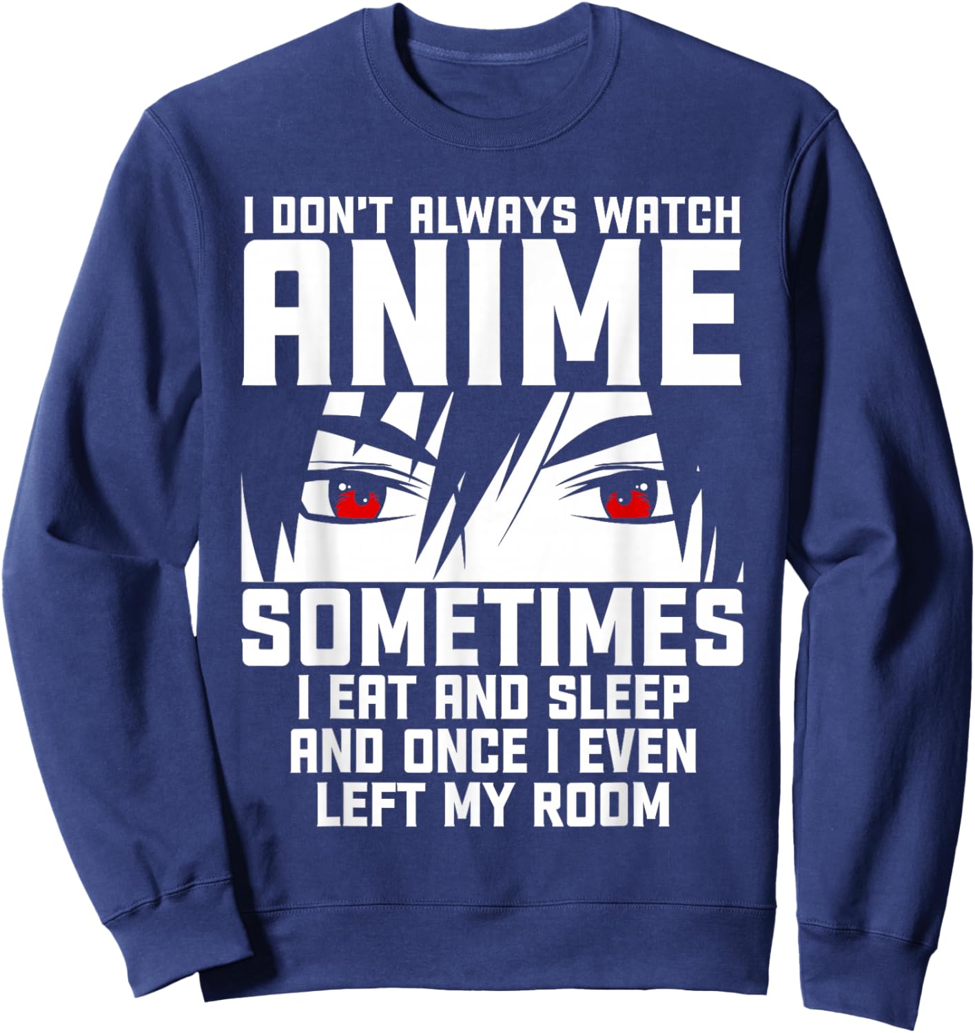 Anime Art Women Teen Girls Anime Merch Anime Lovers Small Sweatshirt - Sweatshirt | Navy