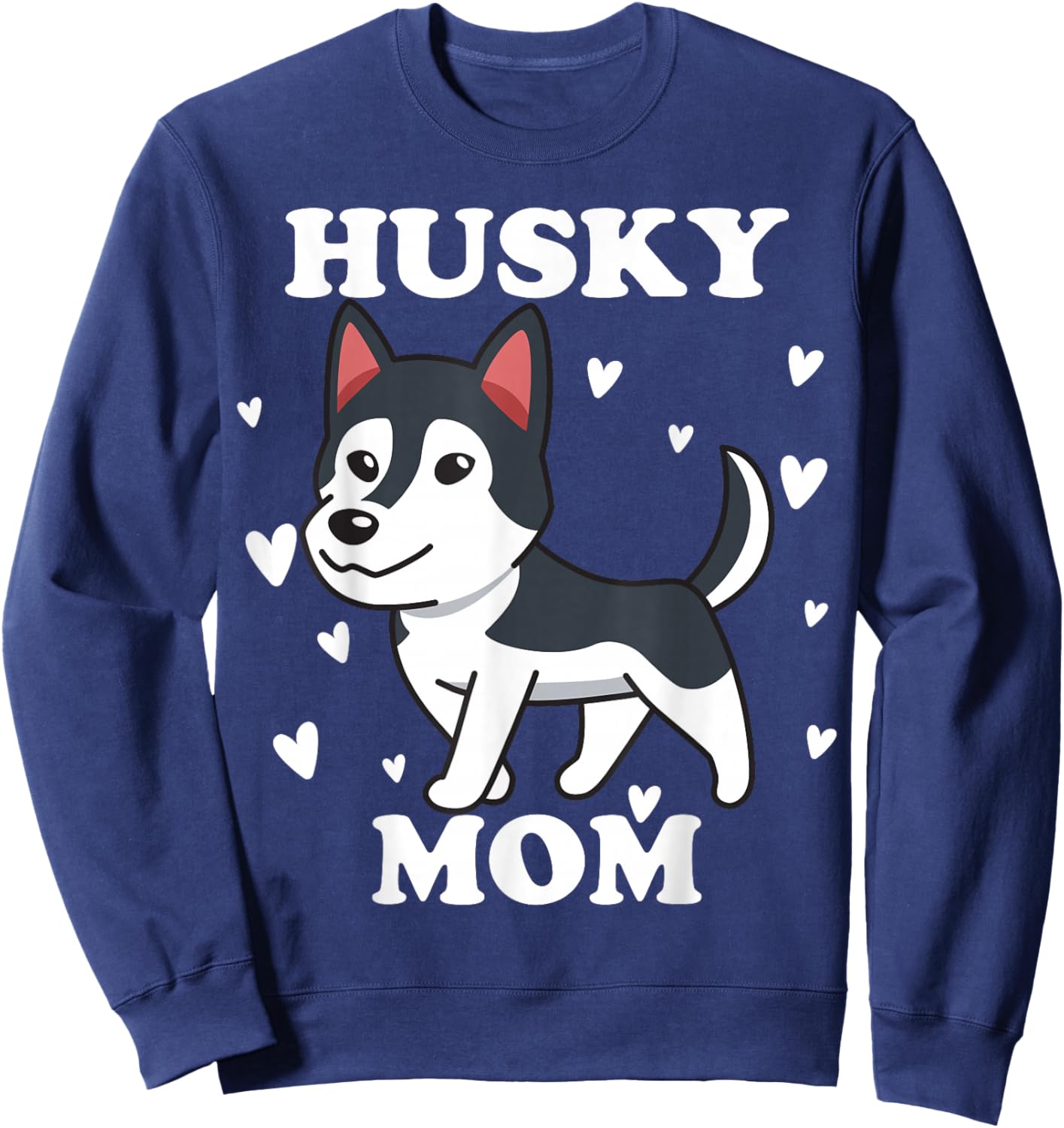 Husky Mama Sibe Mom for Mother's Day Mother Dog Mum Chukcha Sweatshirt - Sweatshirt | Navy