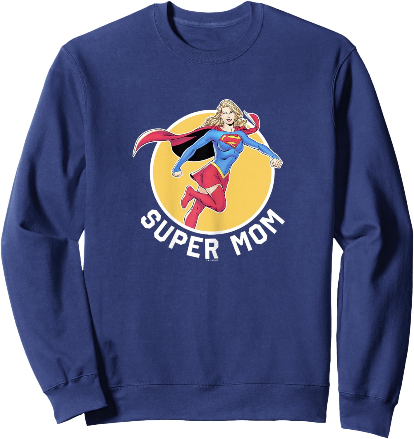 DC Comics Superman Mother's Day Super Mom Poster Sweatshirt - Sweatshirt | Navy