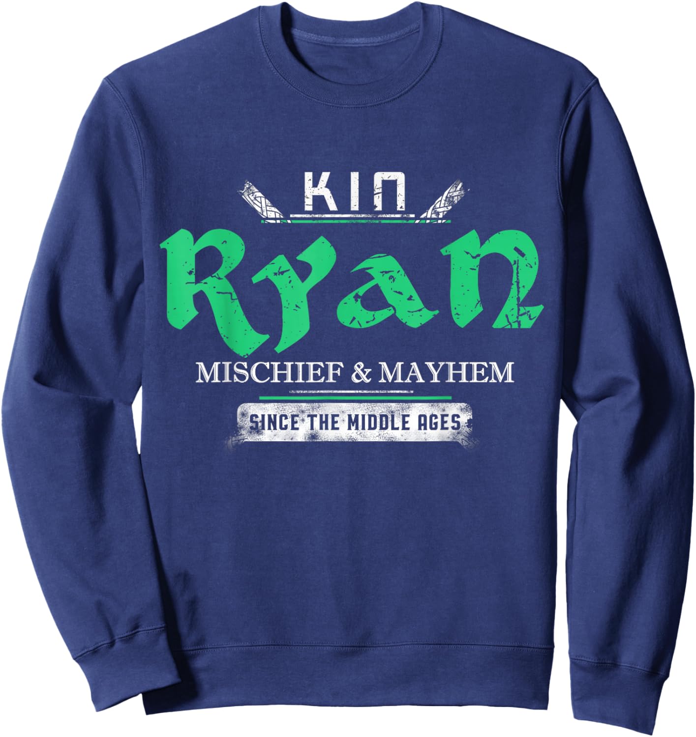Kin Ryan Mischief and Mayhem Since The Middle Ages Sweatshirt - Sweatshirt | Navy