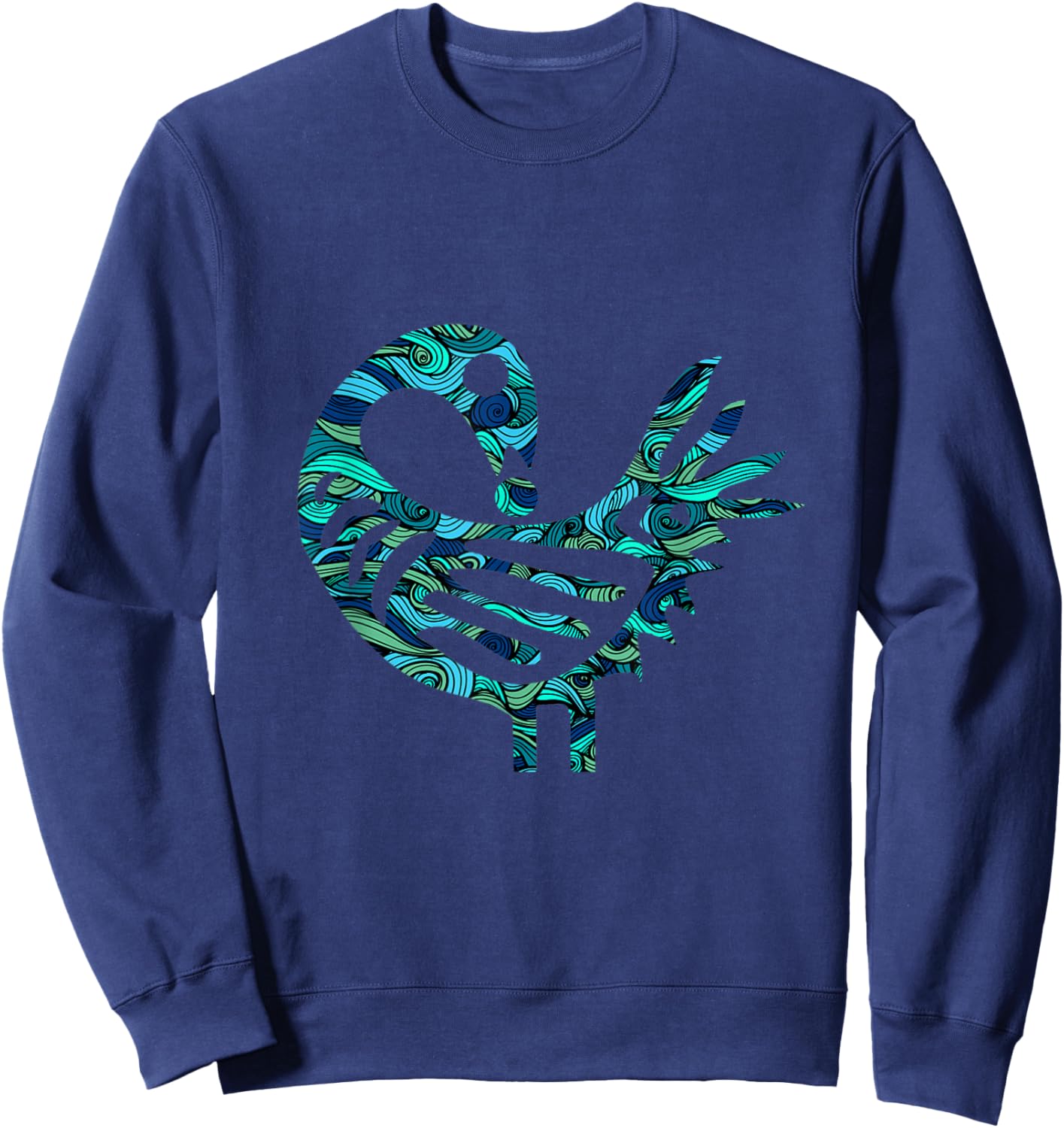 Sankofa Bird Afrocentric Adinkra Symbol Black History Sweatshirt - Sweatshirt | Navy